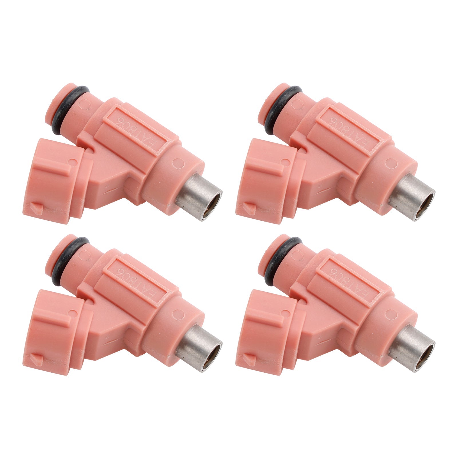 4PC 68V-13761-10-00 Fuel Injector For Yamaha Outboard 115HP F115JA F115LA 11-14