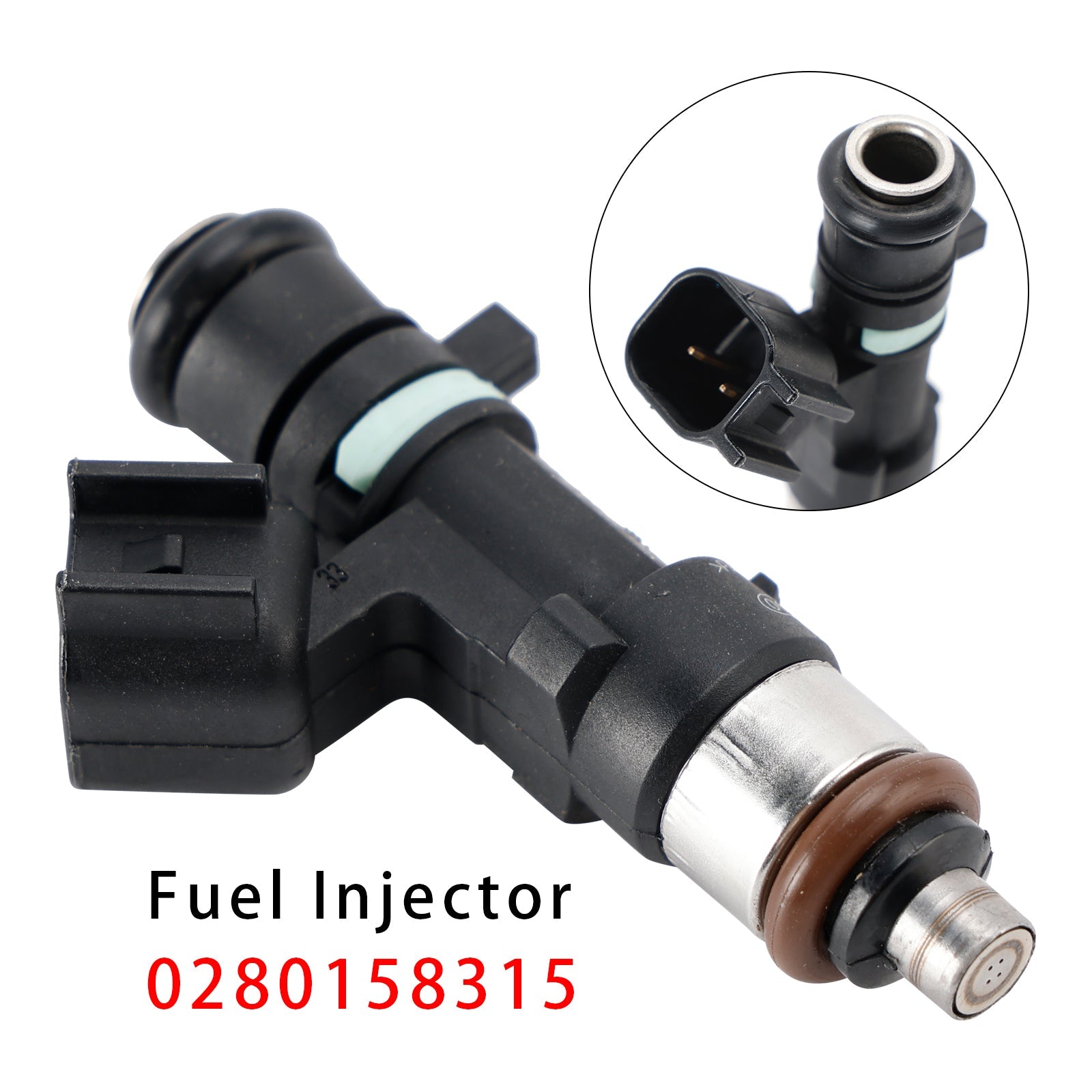 1Pcs Fuel Injector For Volvo C30 S60 V50 V60 XC60 L5 2.5L 05-16 0280158315