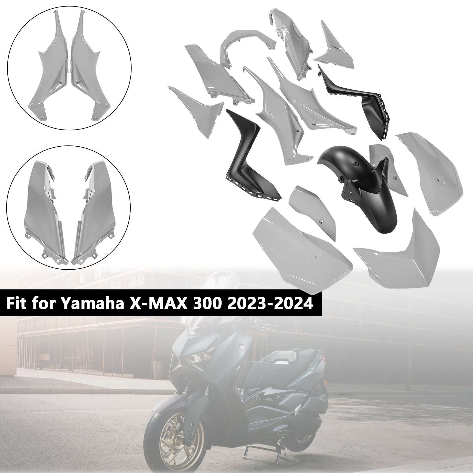 Injection ABS  Bodywork Fairing Kit for Yamaha X-MAX 300 XMAX 2023-2024 13#