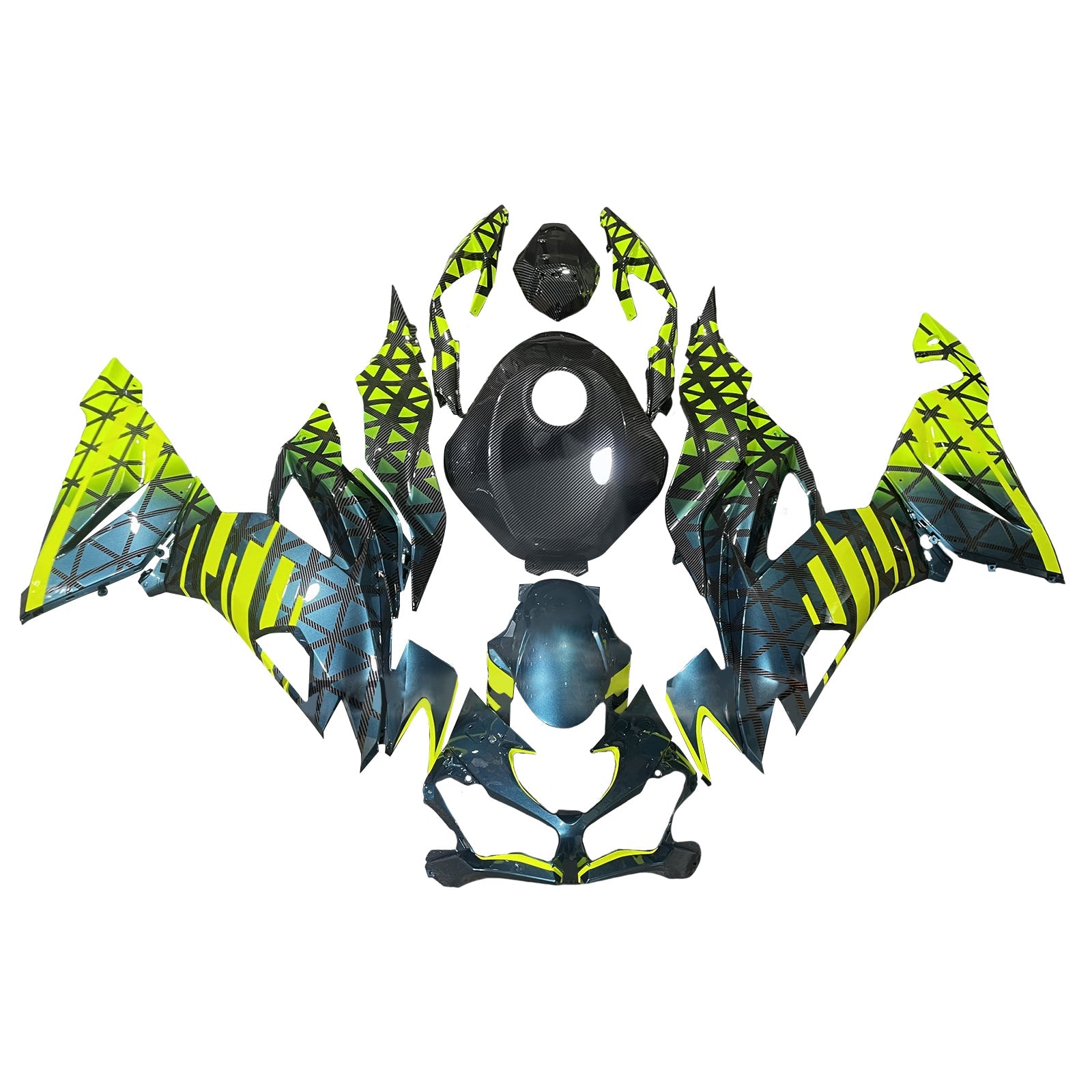 Injection Fairing Kit Bodywork Plastic ABS fit For Kawasaki ZX6R 2019-2023