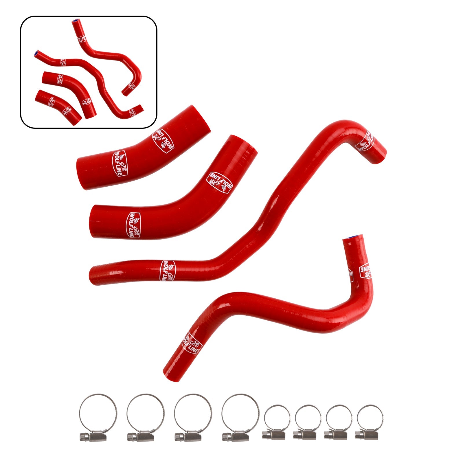 Silicone Radiator coolant Hose kit For Yamaha Tenere 700 2019-2024