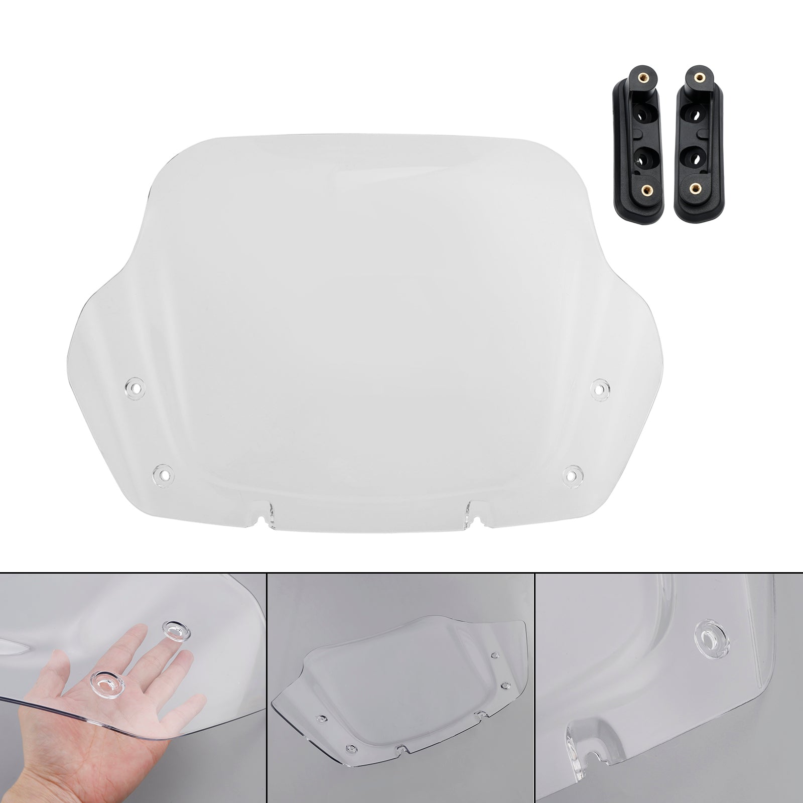 2023-2024 투어링 스트리트 글라이드 CVO 117 121 윈드실드 윈드스크린 (브라켓 포함)