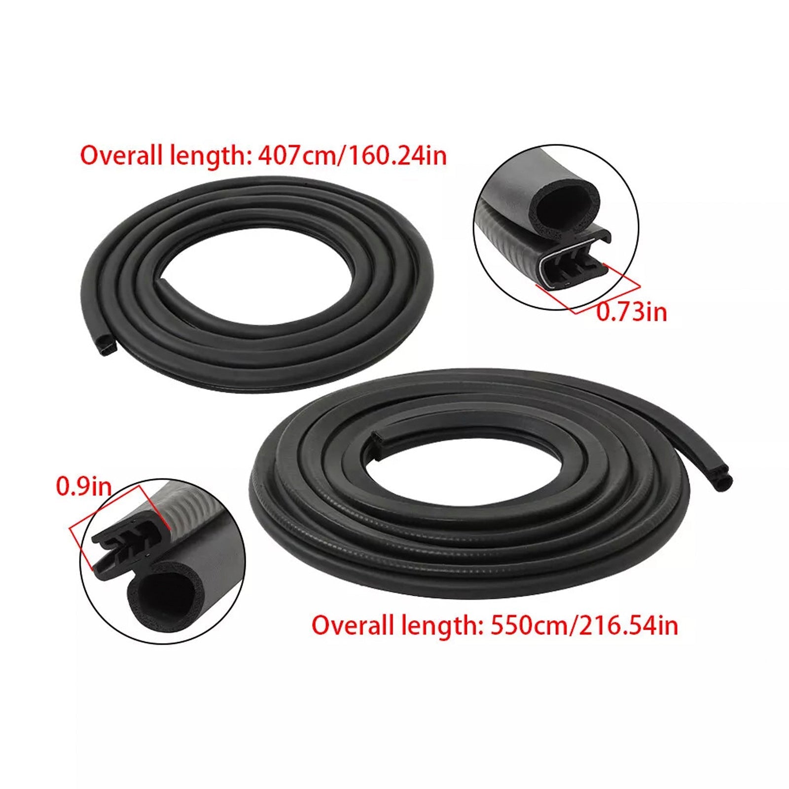 1992-1999 Chevrolet C2500 Suburban Front Left & Right 2x Front Door Weatherstrip Seal Kit 1AWSK00228 AM-35015073