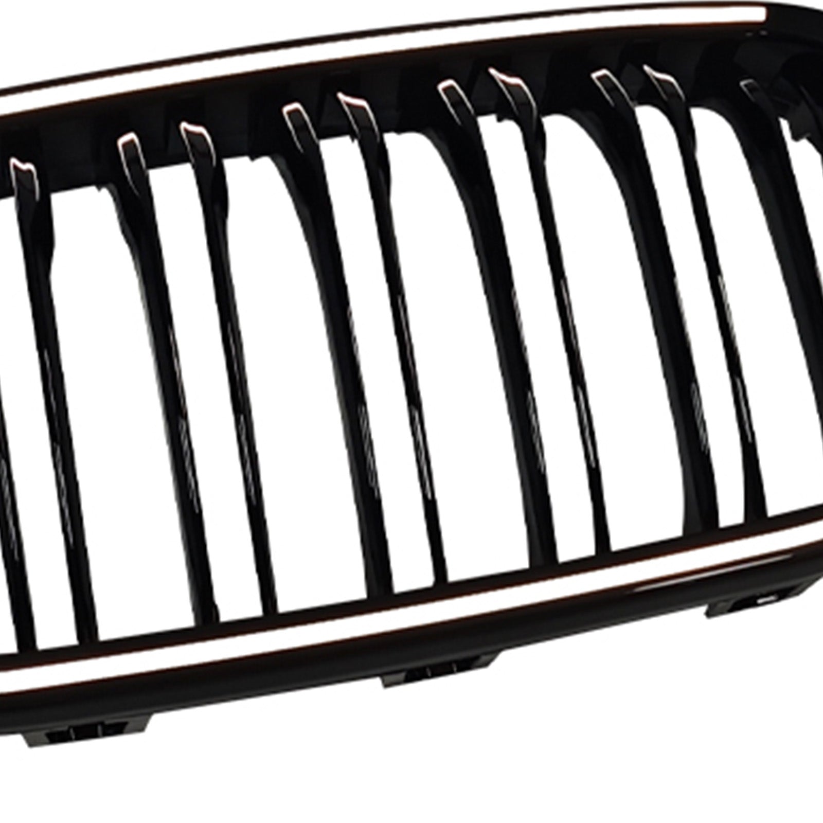 2015-2017  Fit BMW 1 Series F20 F21 Double Line Front Kidney Grill Grille Black