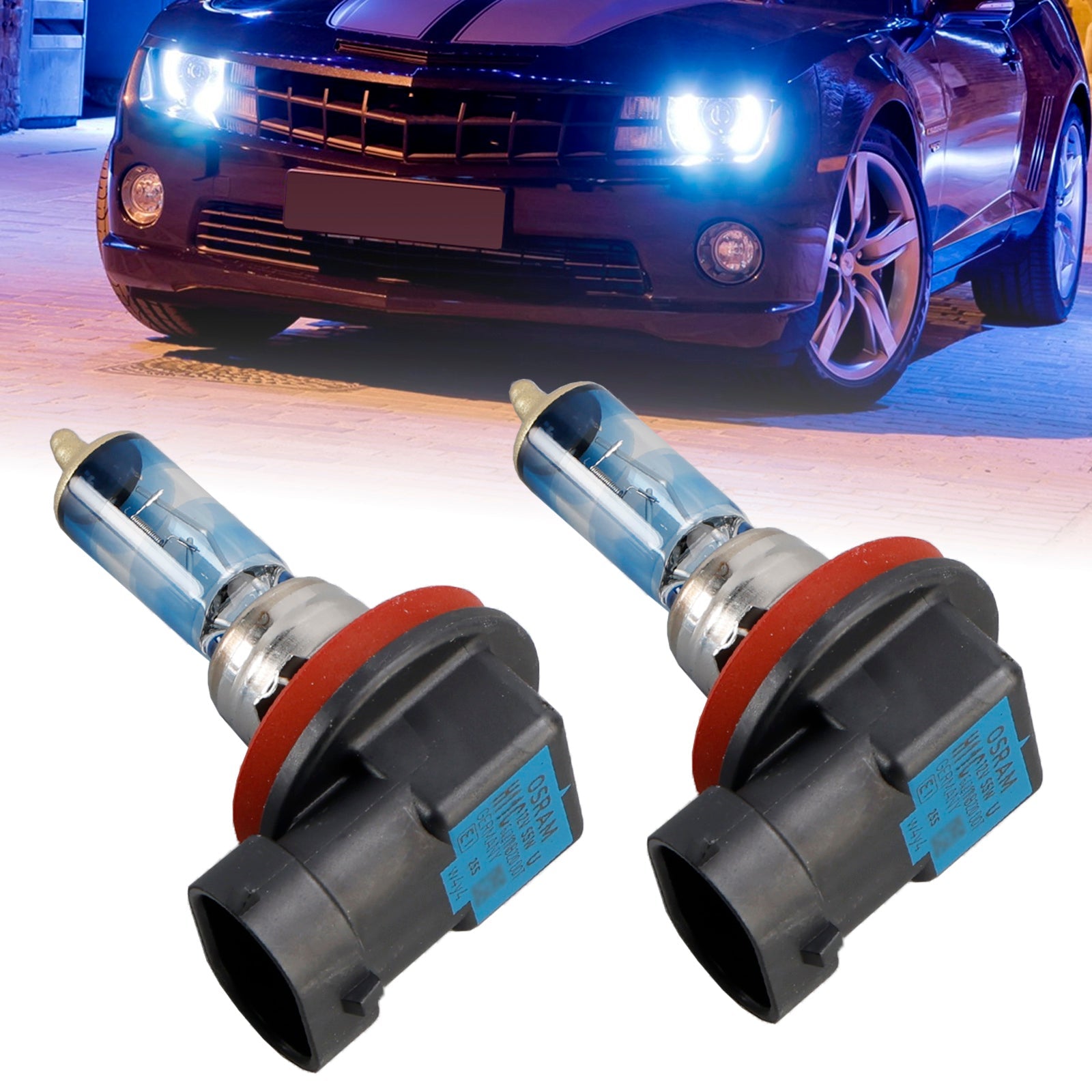 오스람용 H11 64211NB220 12V 55W 자동차 램프 나이트 브레이커 2개