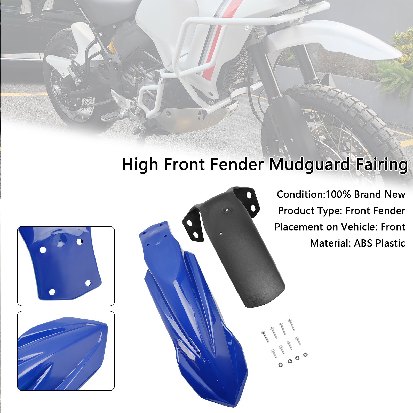 High Front Fender Mudguard Fairing For Yamaha Tenere 700 2019-2024