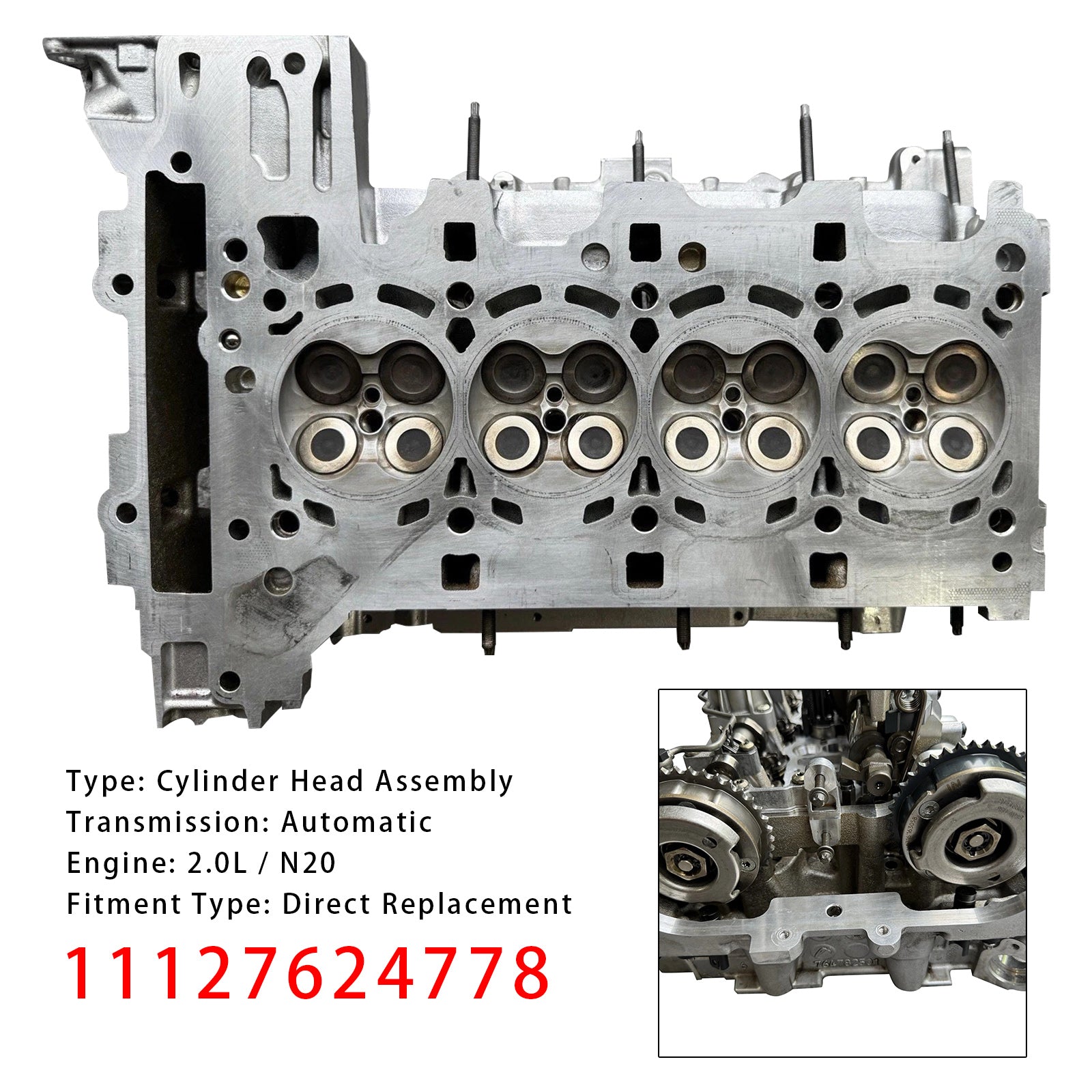 BMW 320i 328i 428i 528i Engine Cylinder Head Assembly 11127624778