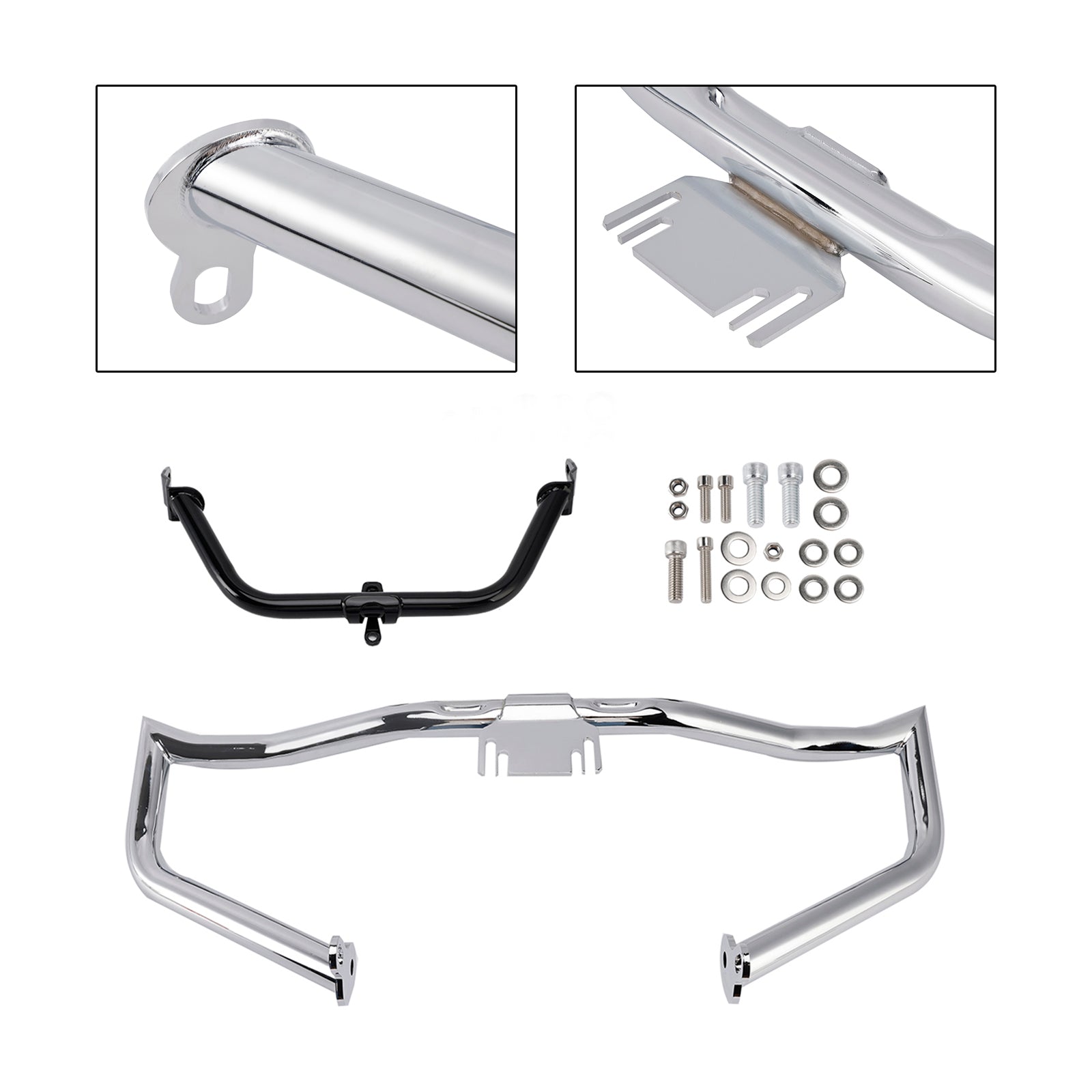 Road Glides Street Glides Road Glides FLHT FLHX Engine & Fairing Bracket Frame Anti-Crash Bumper Kit Chrome