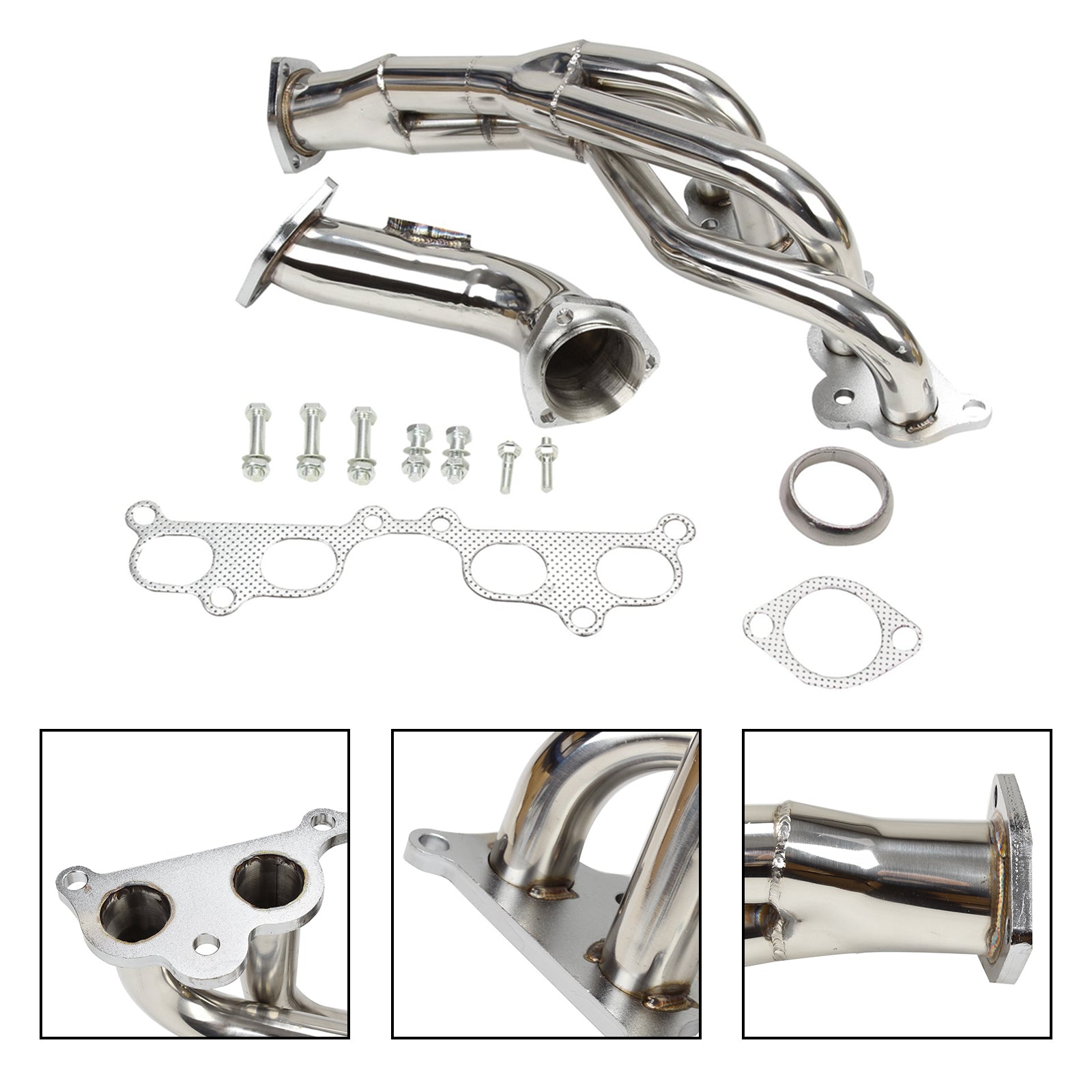 Stainless Steel Manifold Header Fit Toyota Tacoma 2.4L 2.7L L4 1995-2001