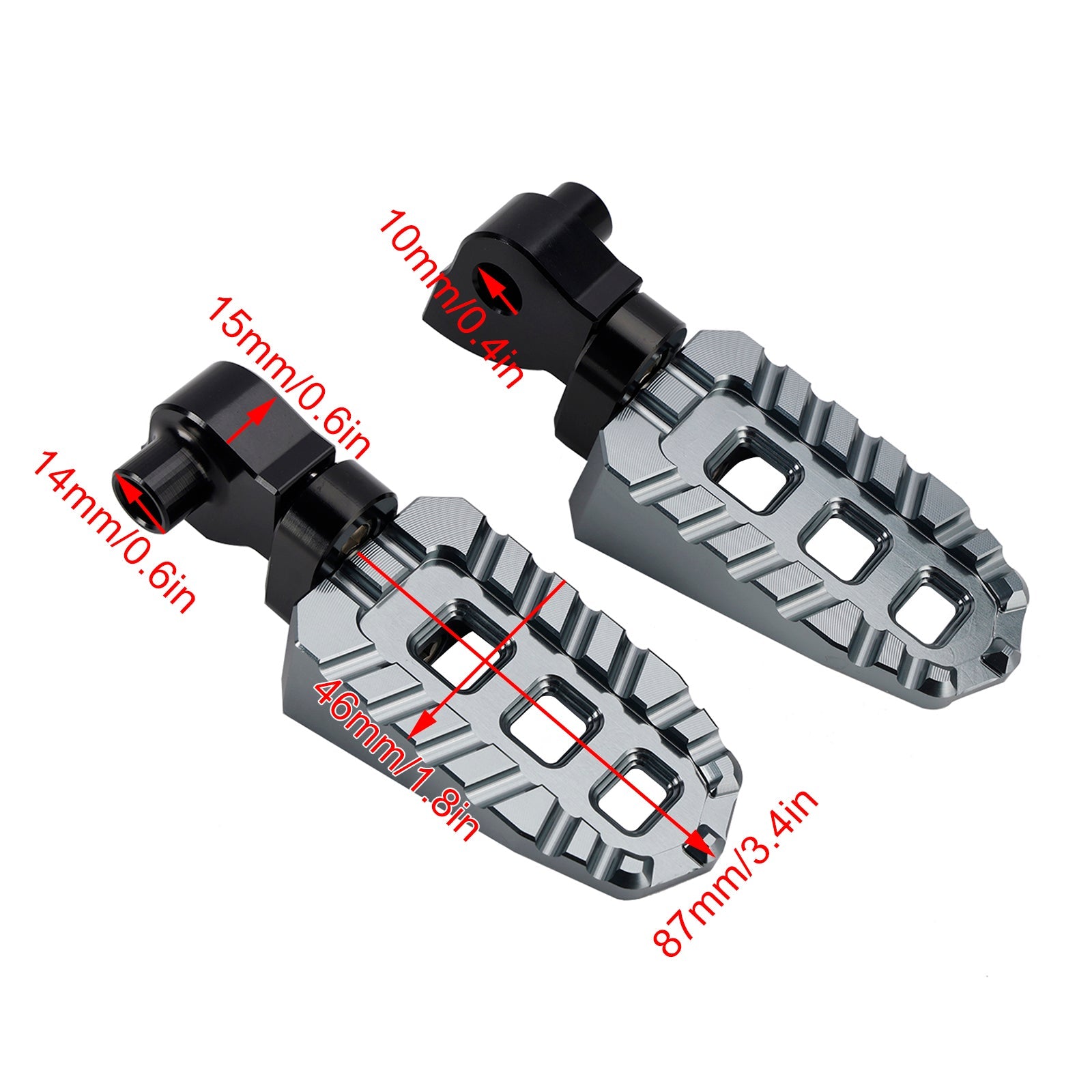 Front Footrests Foot Pegs fit for YAMAHA Tenere 700 XTZ700 YZ250X YZ125X 19-24