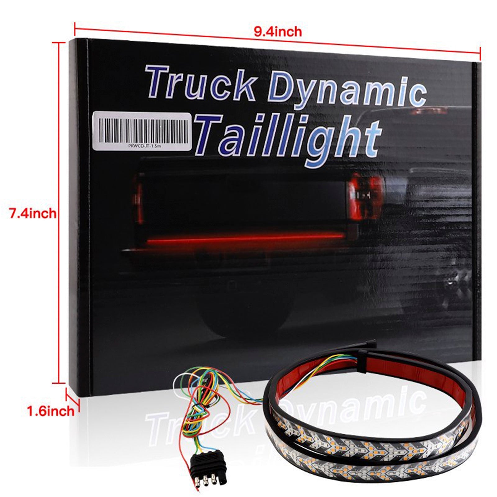 Car Truck LED TailLight Strip Turn Signal Lamp Flowing Dynamic Fish Bone 1.2 meters