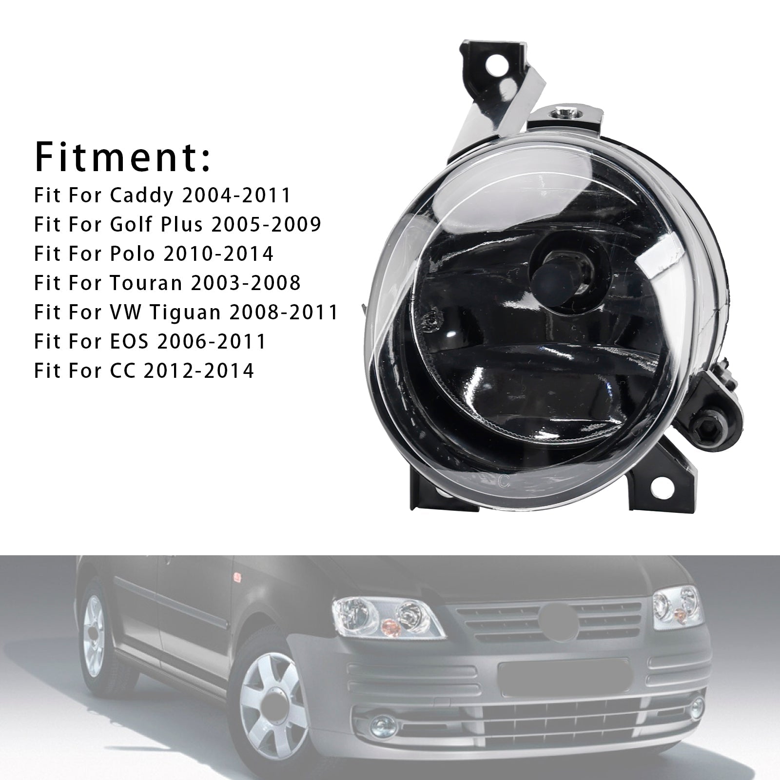 1 Pcs Front Left Fog Light &nbsp;For Volkswagen Polo 2010-2014 Tiguan 2008-2011