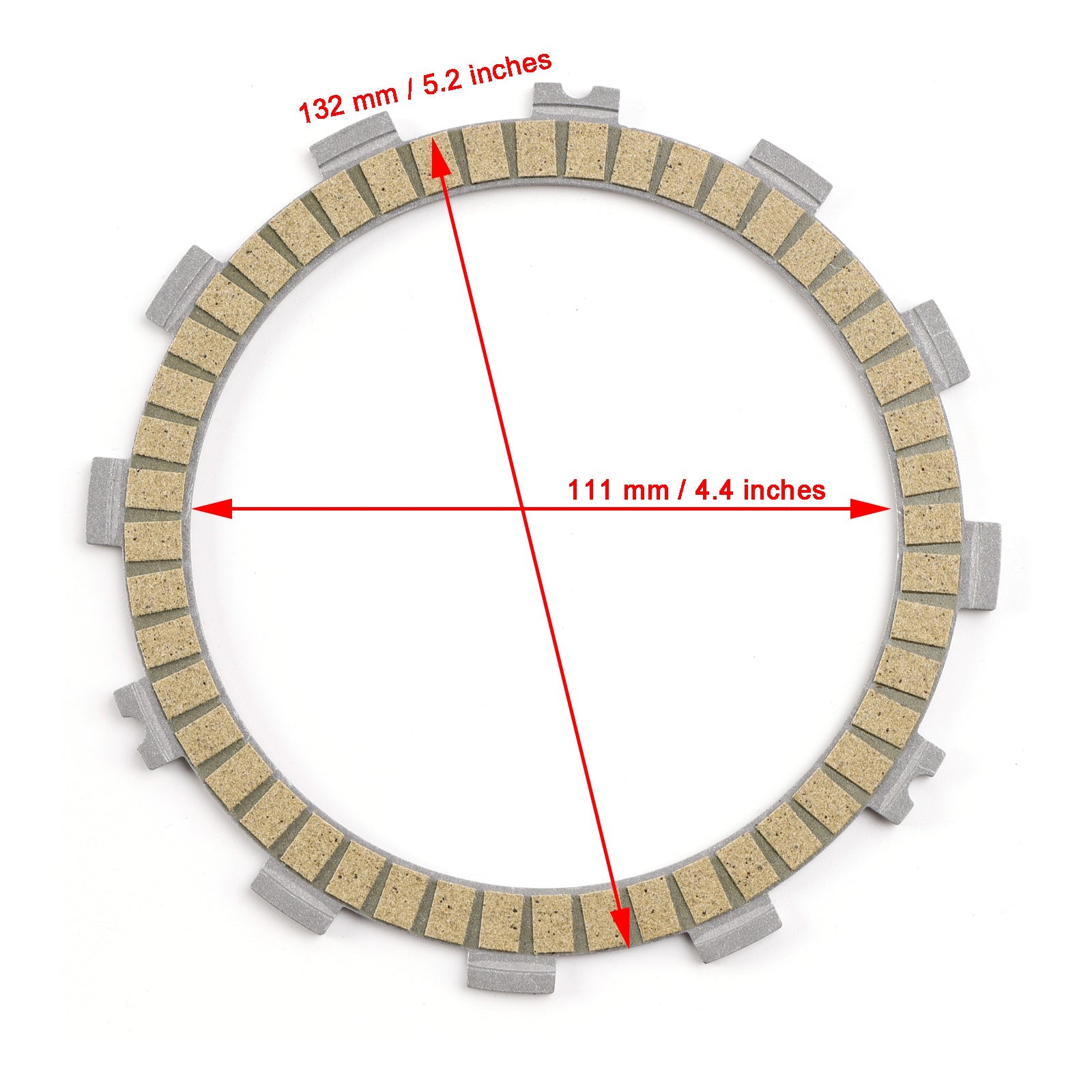 Clutch Friction Plate Kit for Suzuki GSXR600 GSXR750 K6/K7 2006-2007 21441-36F30
