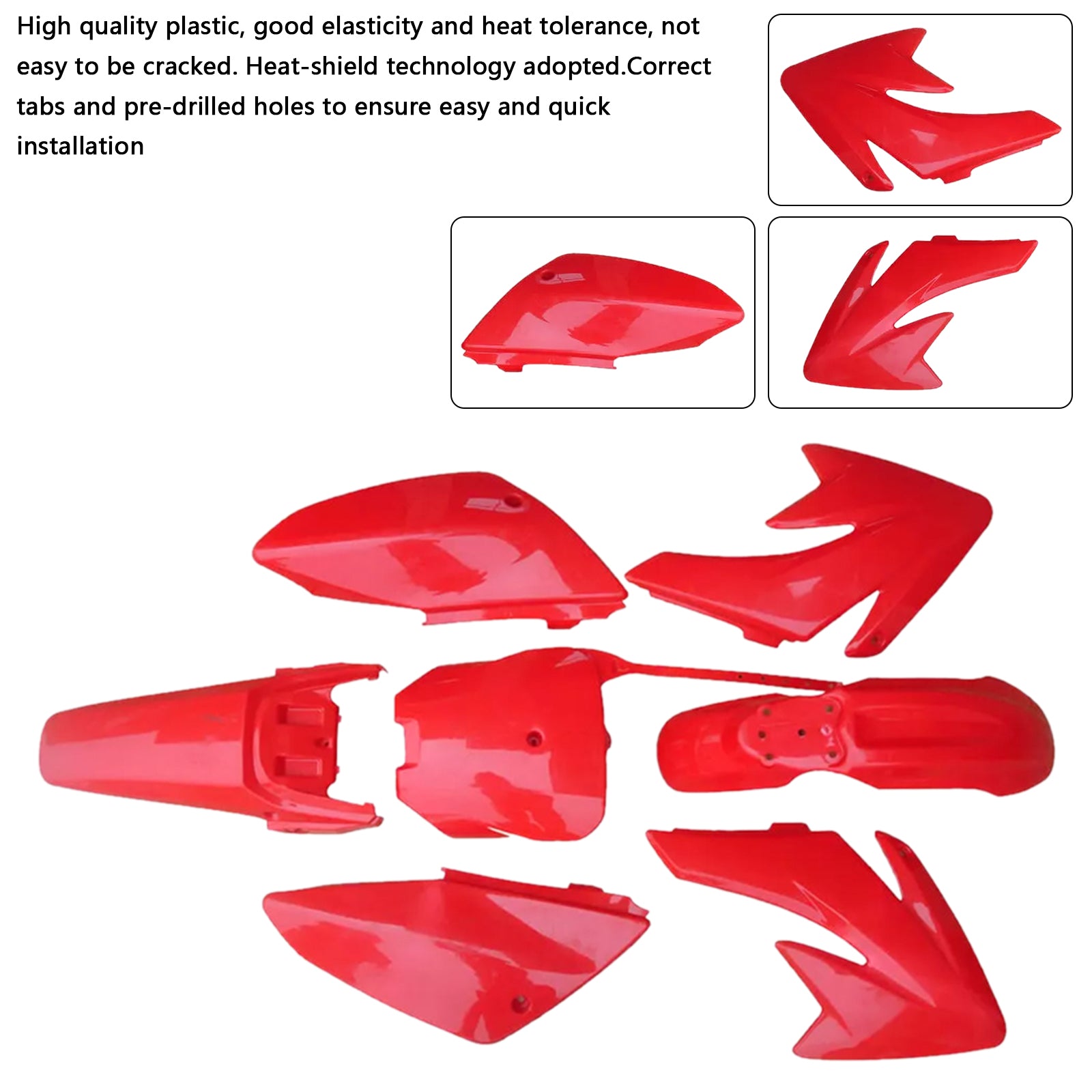 HONDA CRF70 DIRT BIKE Body Plastic Kit Fender Fairing