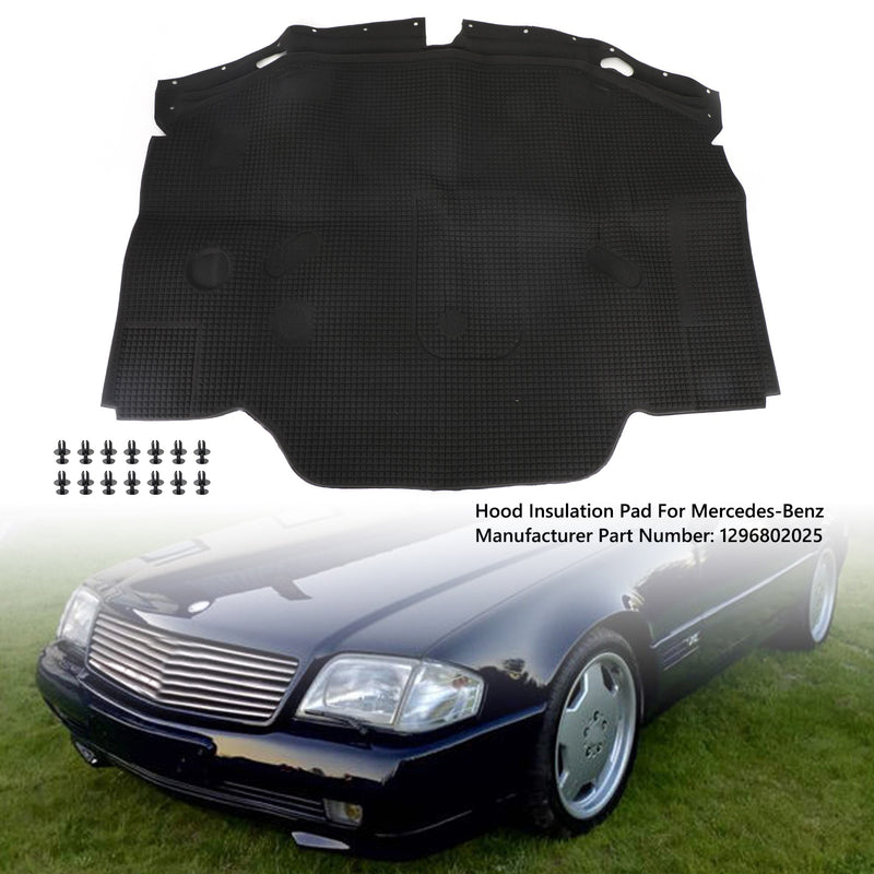 Hood Insulation Pad 1296802025 For Mercedes-Benz 300SL 500S R129 SL500 SL600