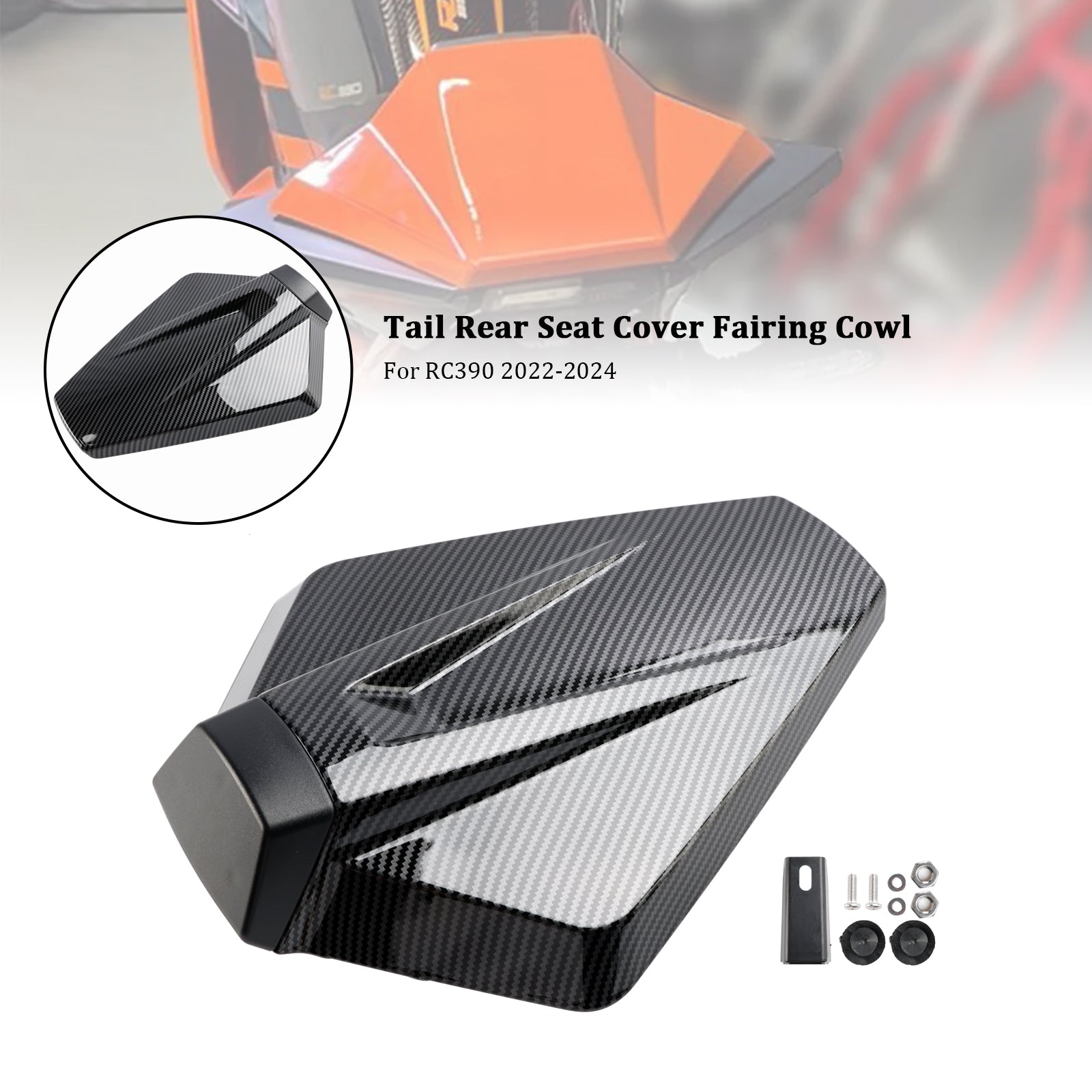 Tail Rear Seat Cover Fairing Cowl For RC390 2022-2024