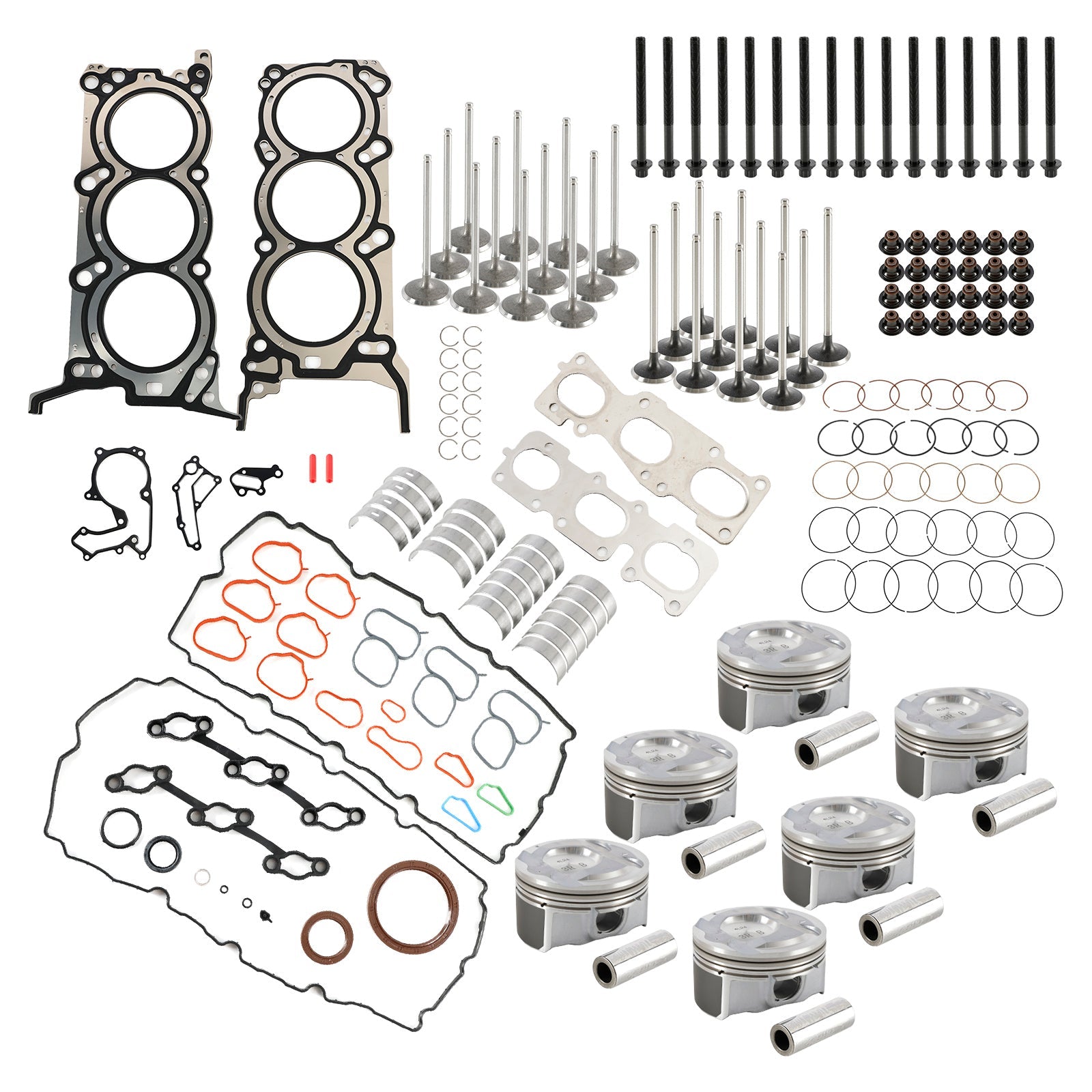 2013-2019 Hyundai Santa Fe 3.3L G6DH 3.3L Engine Rebuild Pistons Gaskets Bearings Kit