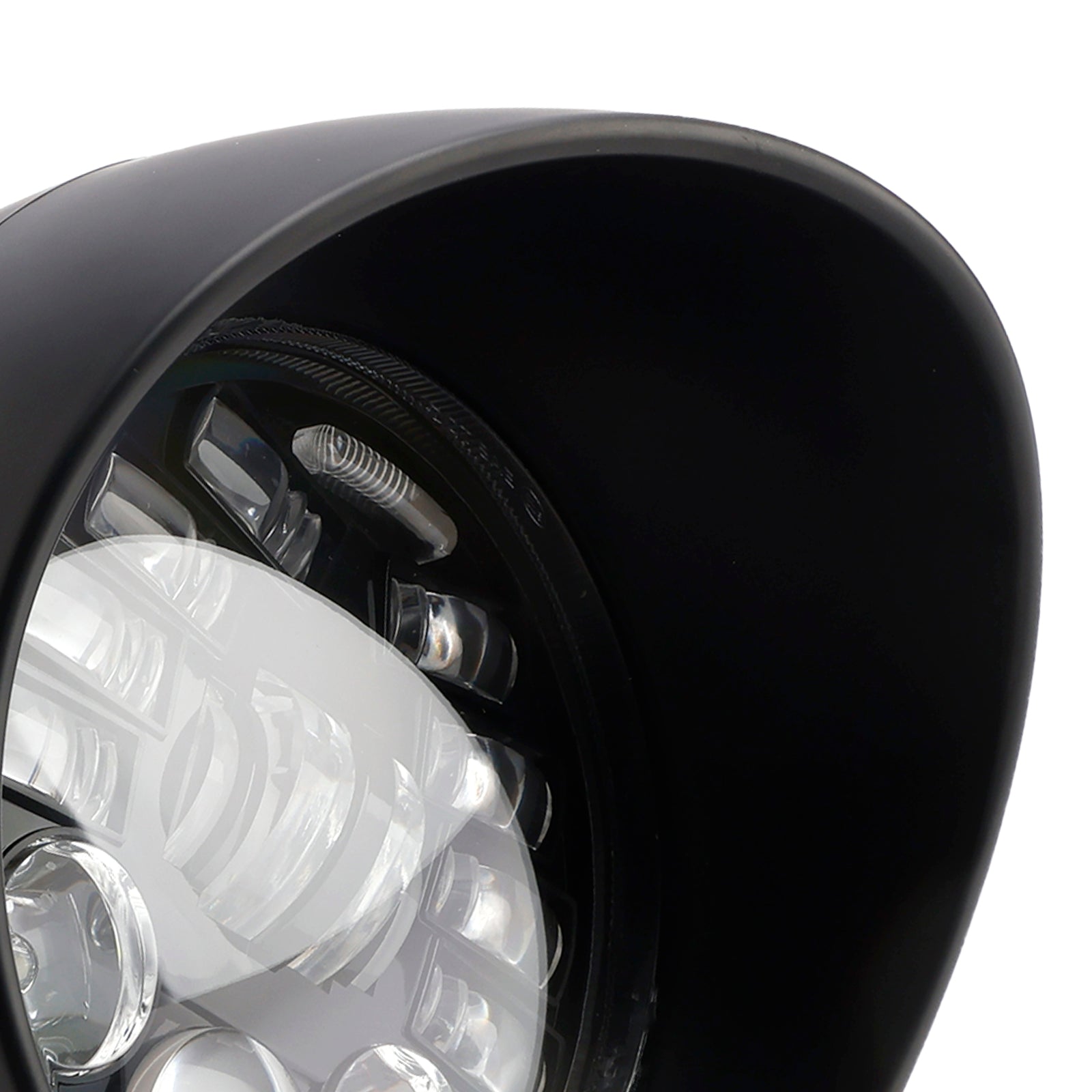 Multifunctional Beam Headlight Fog Lamp Custom Fits For Racer Bobber Chopper Chrome