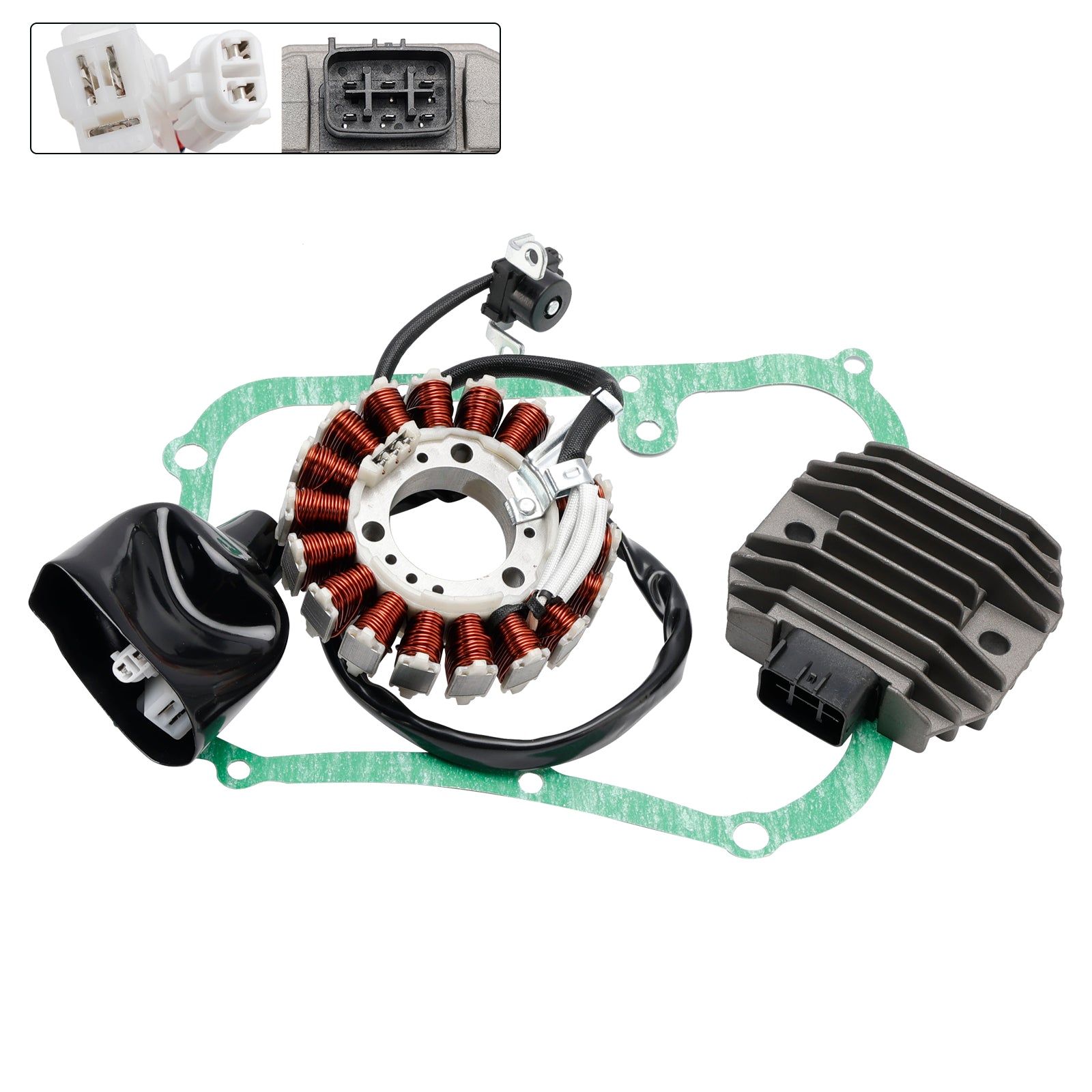 야마하 X-MAX X-CITY 250 2007-2016용 스테이터 발전기 전압 조정기 개스킷