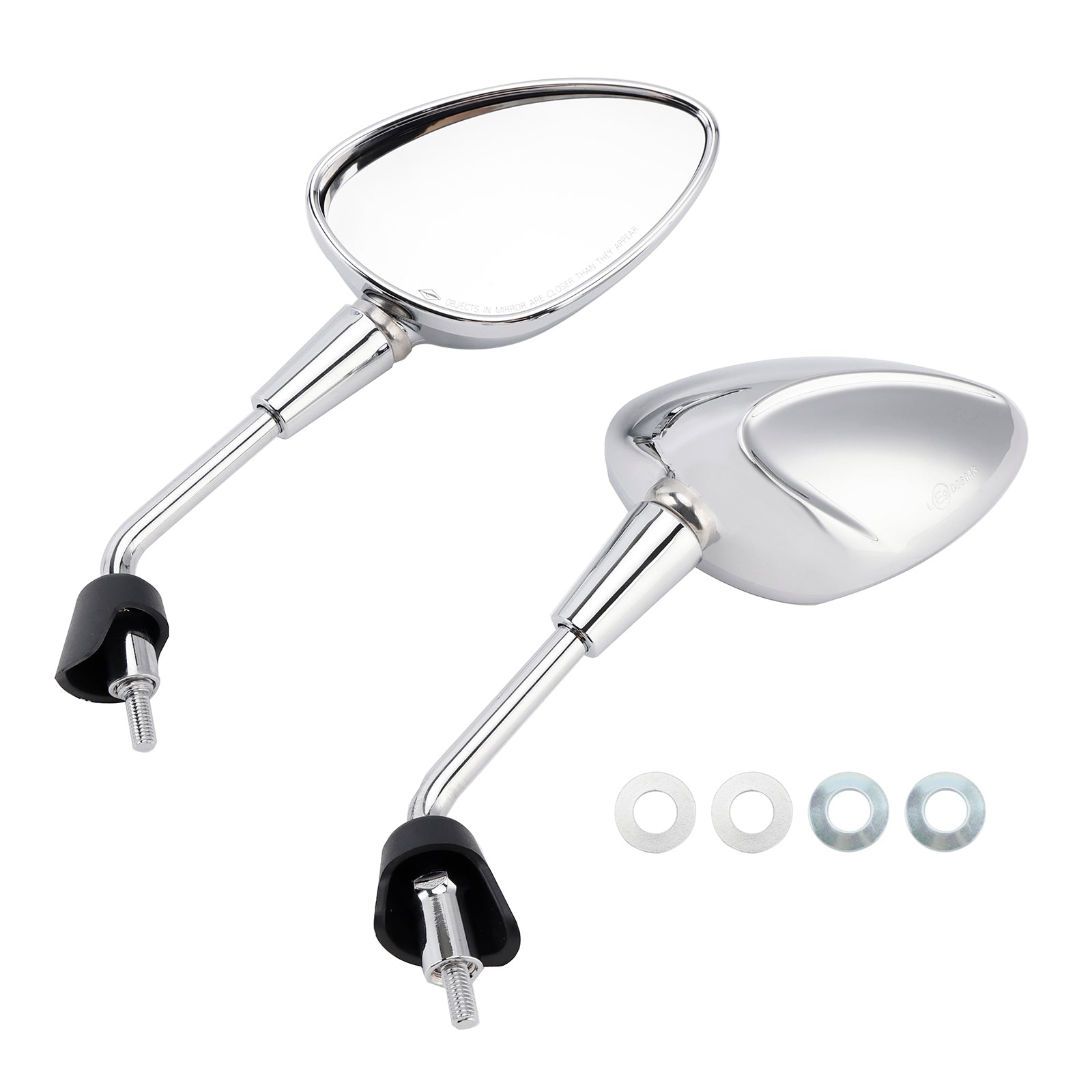 Mirror M8 Shorty left&right Chrome For Piaggio Vespa Sprint 50 125 150 Scooter