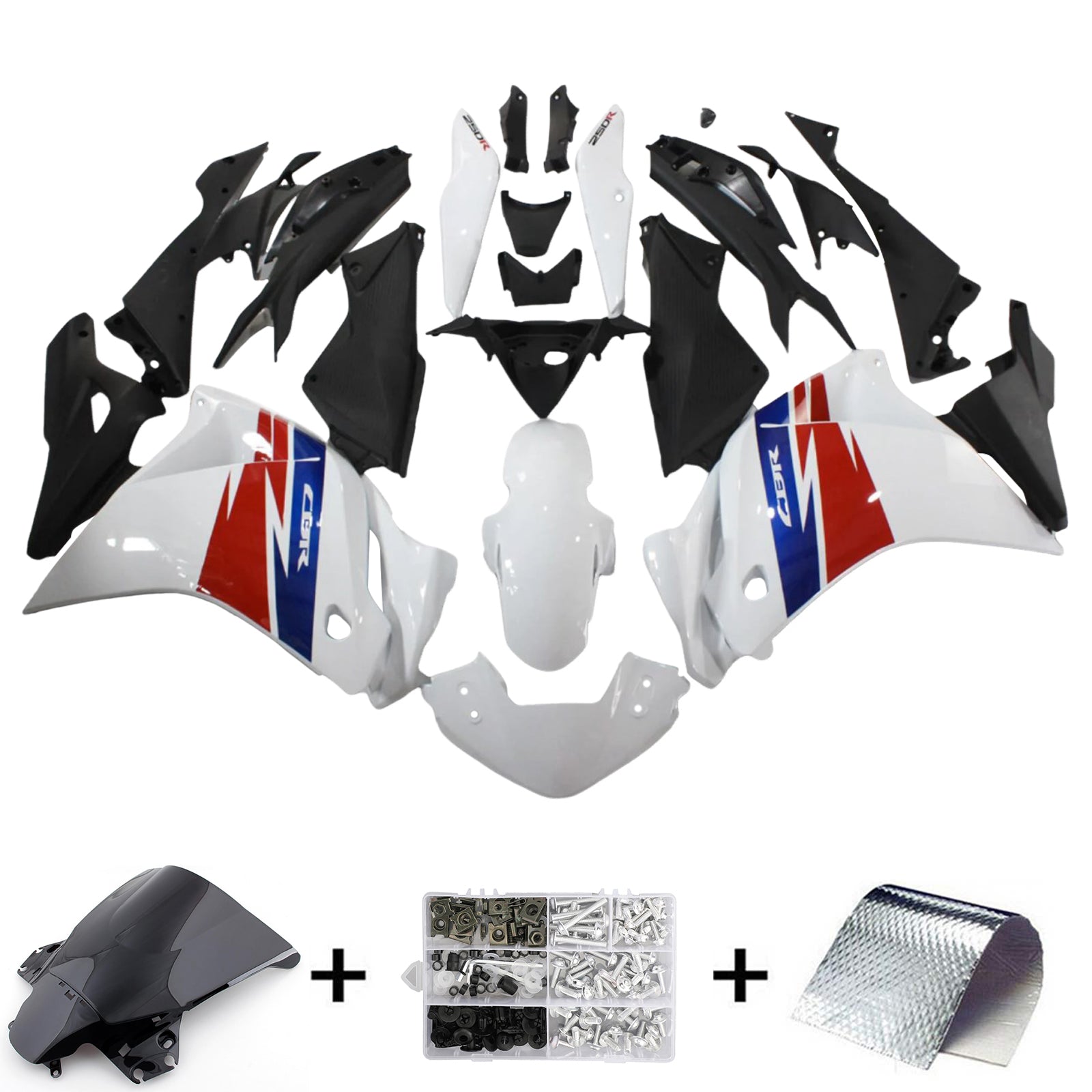 Amatopart Honda CBR250R 2011-2015 Fairing Kit هيكل السيارة بلاستيك ABS