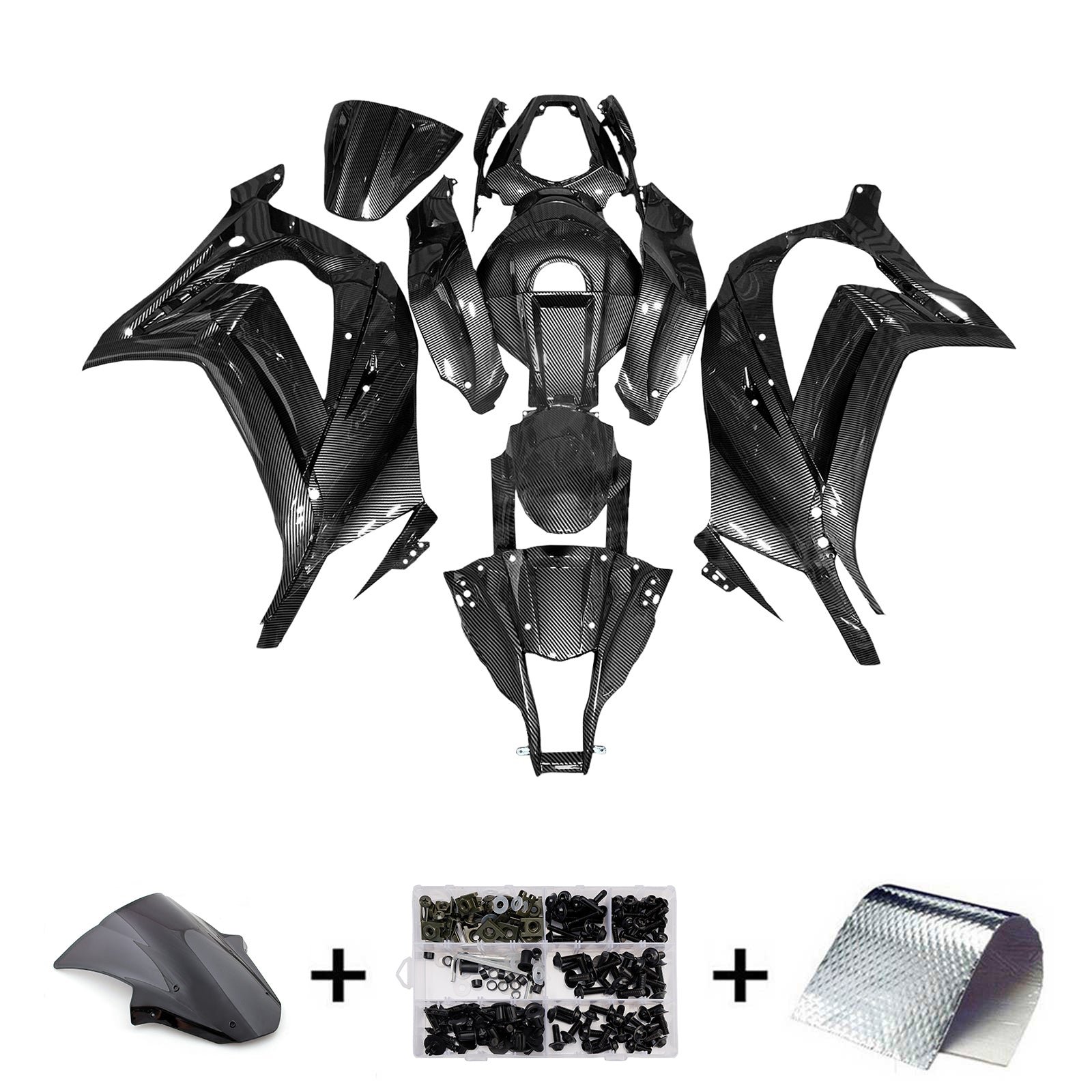 Injection Fairing Kit Bodywork Plastic ABS fit For Kawasaki ZX10R 2011-2015