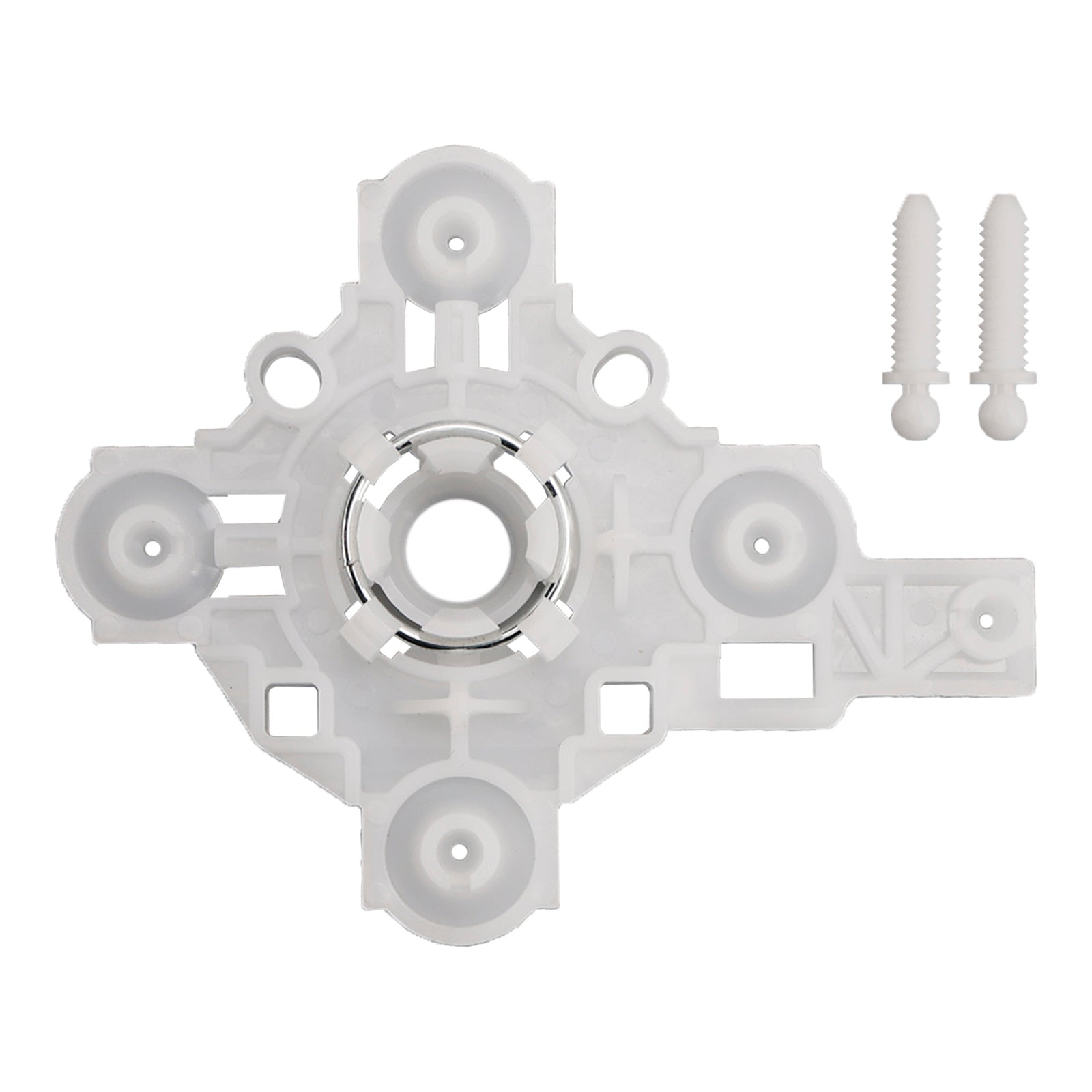 Left Car Side Mirror Glass Lens White Plastic Bracket Clip Holder for Honda
