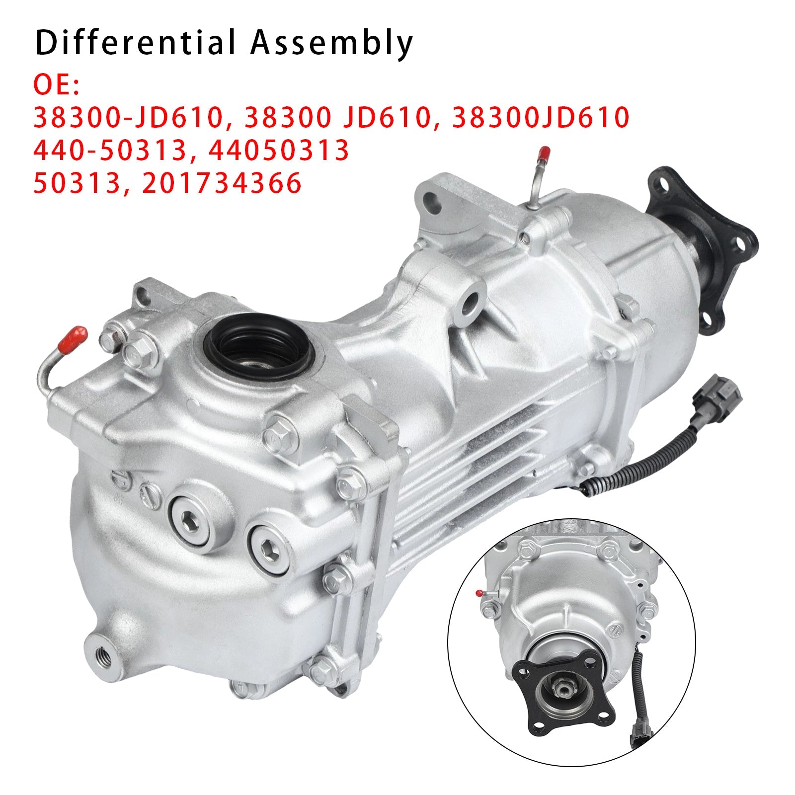 2014-2015 Nissan Rogue Select 2.5L, Rear AWD 5.173 Ratio VIN J Rear Axle Differential Carrier 38300-JD610