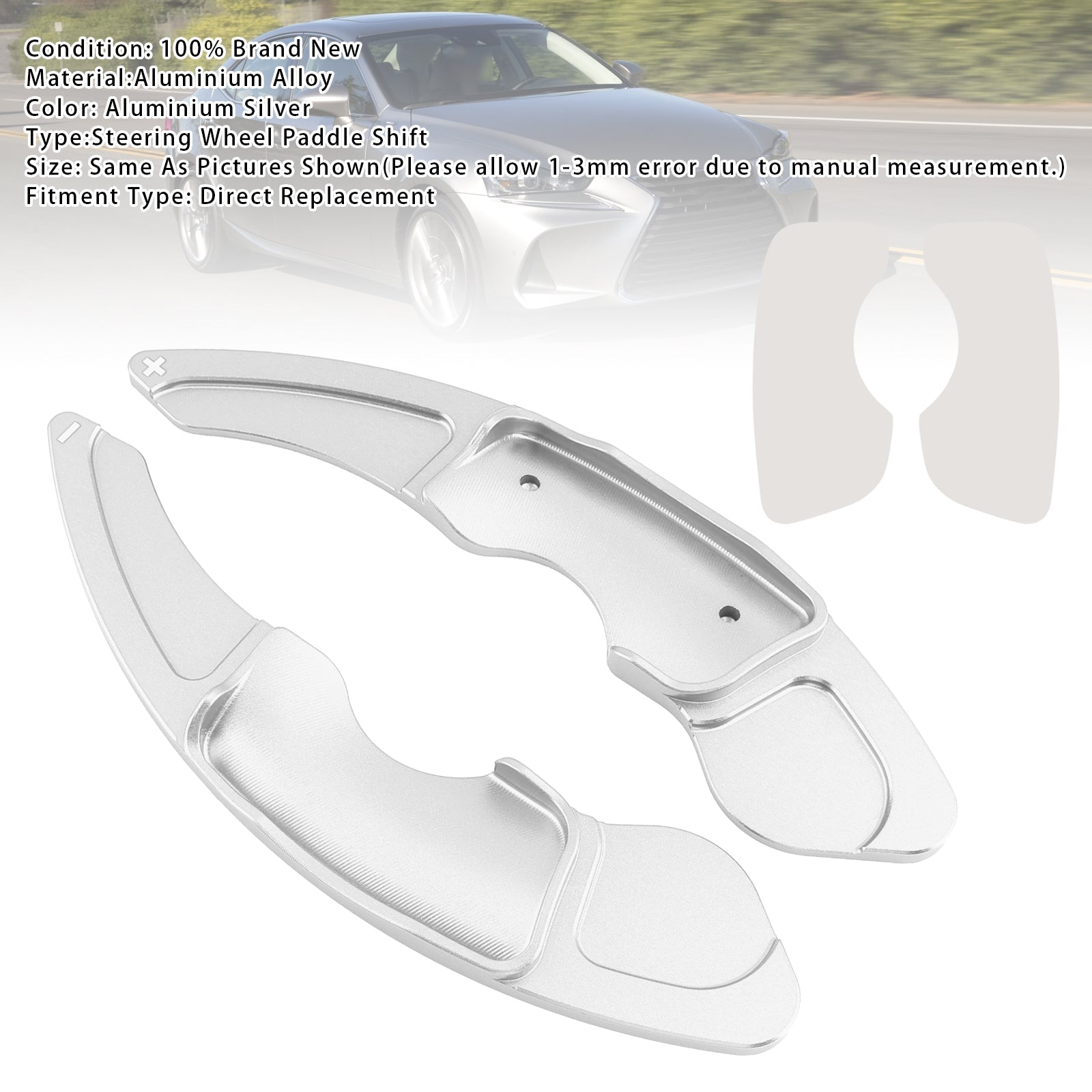 Steering Wheel Paddle Shifter Extensions For Lexus IS RC RCF NX