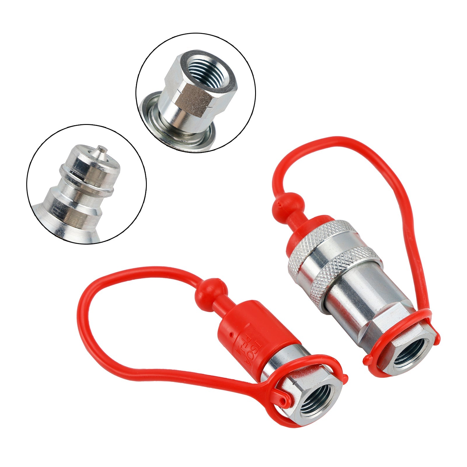 1/4" NPT ISO 7241-A Quick Disconnect Hydraulic Couplings / Couplers