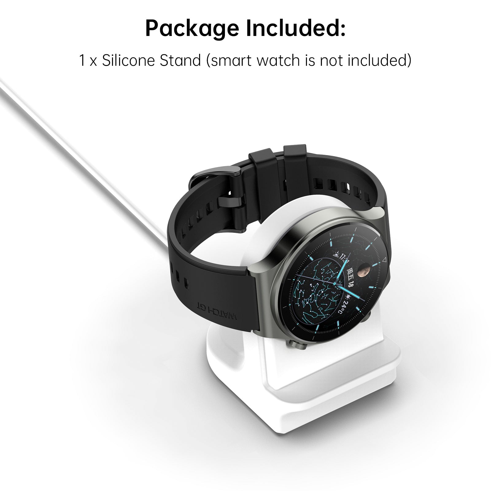 CSilicone Stand Watch Base Stand Replacement For Huawei GT Runner/GT3/3/GT2 PRO