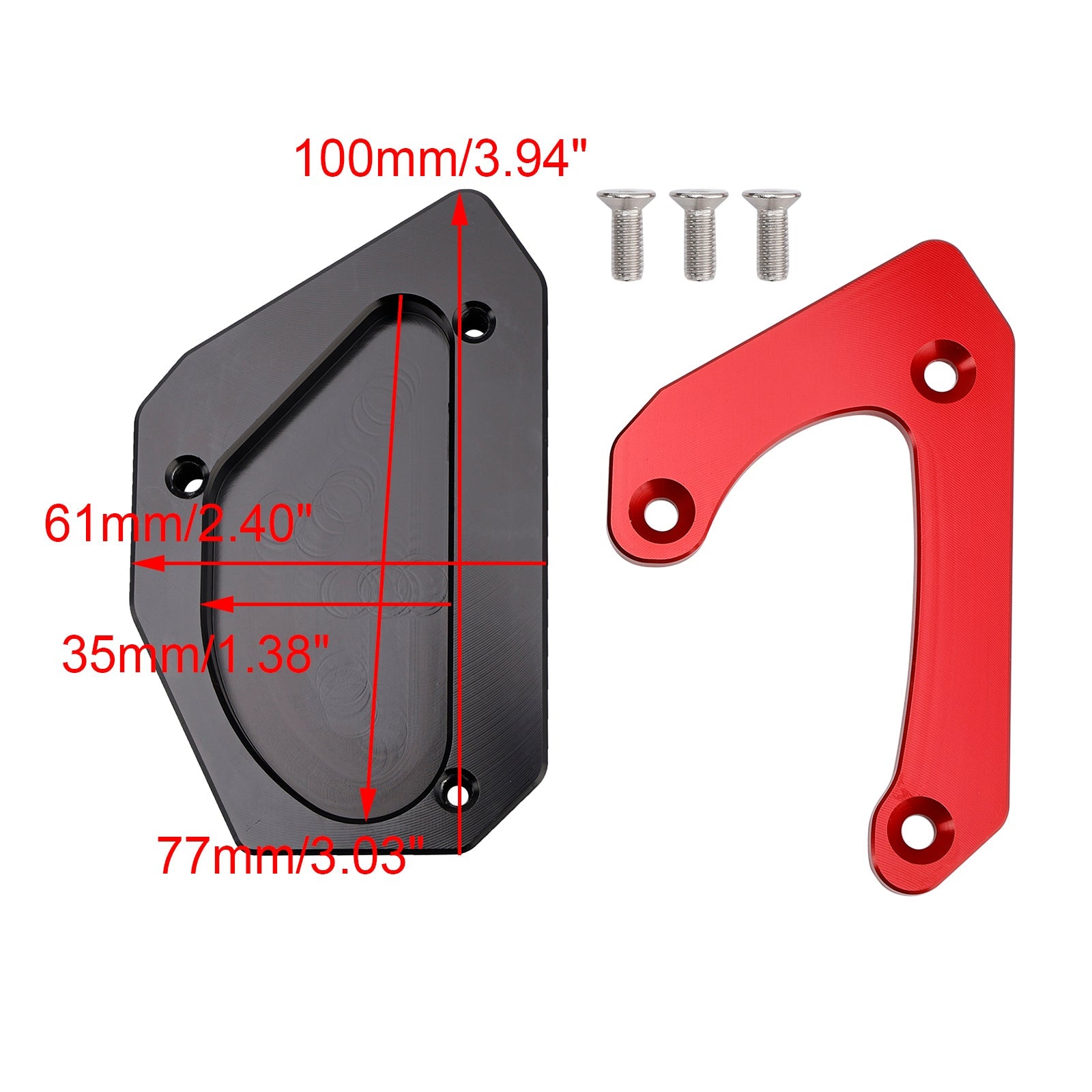 Kickstand Enlarge Plate Pad fit for Suzuki V-strom 650 DL650 XT 2011-2024