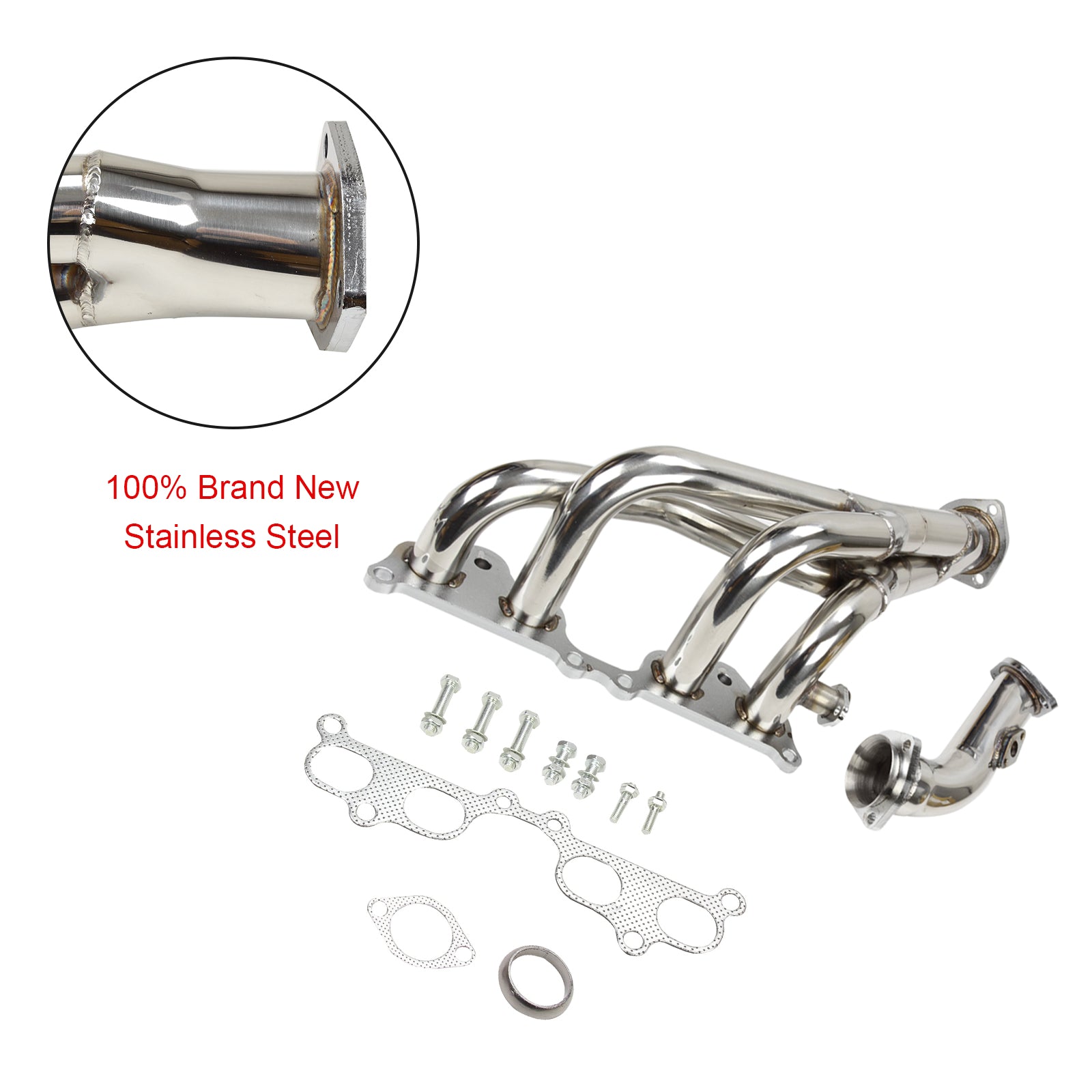 Stainless Steel Manifold Header Fit Toyota Tacoma 2.4L 2.7L L4 1995-2001