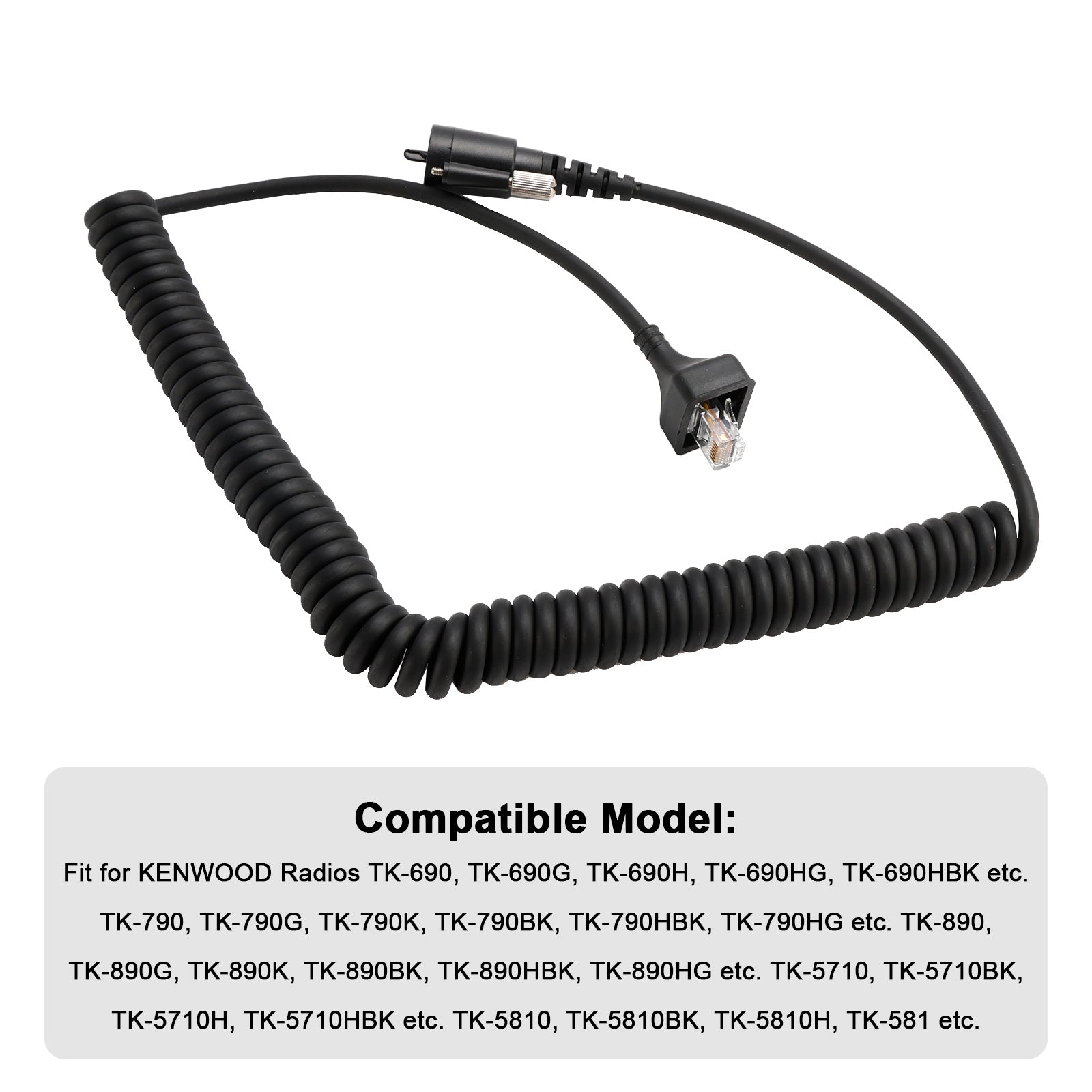 KMC27 Microphone Hand Microphone Cable For KENWOOD TK-890 TK-5710 TK-5810 TK-5910