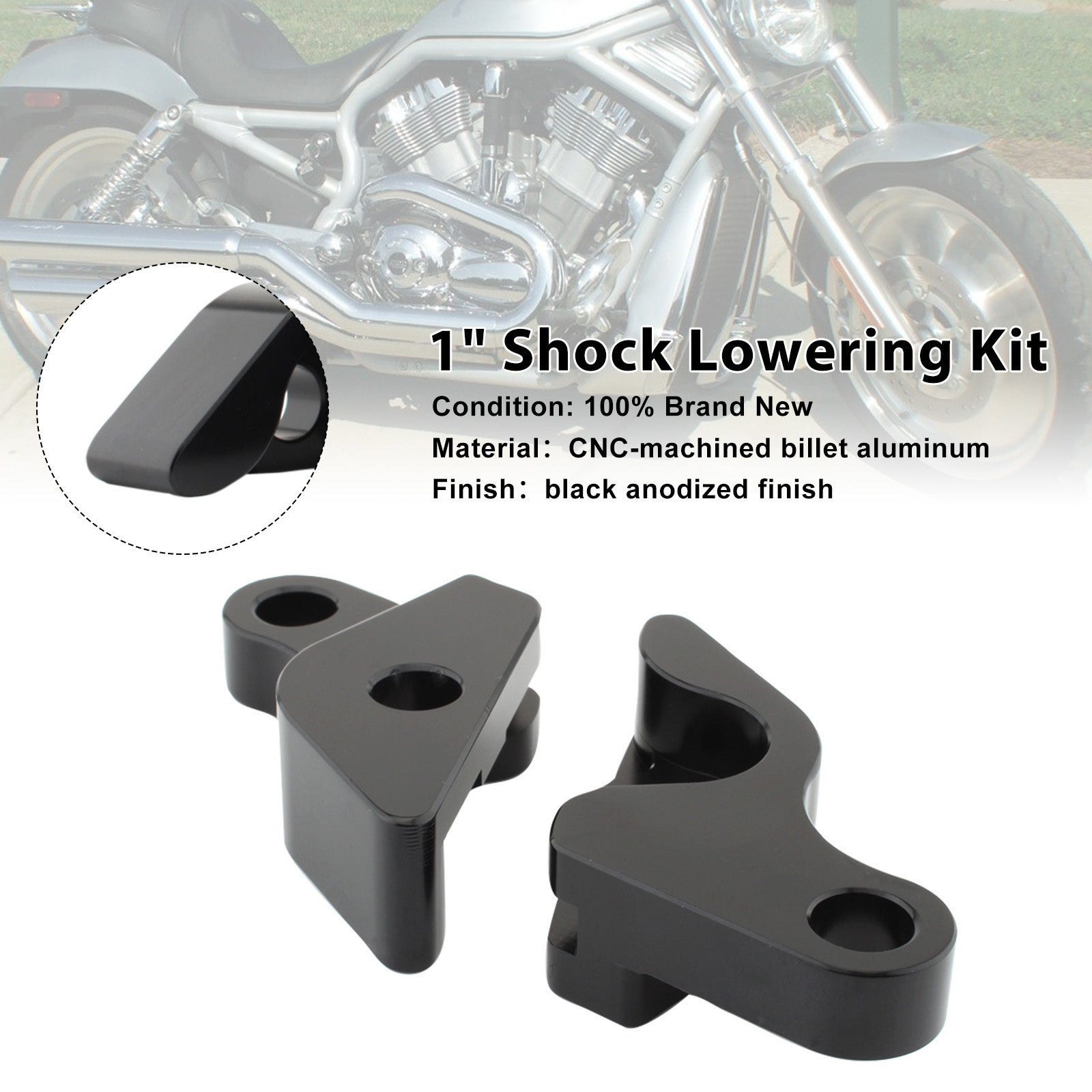 2007-2017HARLEY VRSC V-ROD  1" Shock Lowering Kit