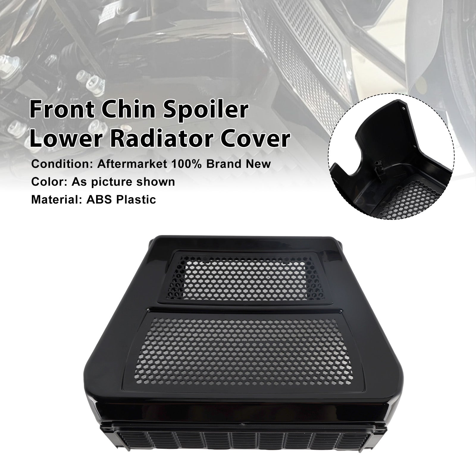 Lower Chin Spoilers Radiator Guard Cover For CVO Street Glide FLHXSE 2023-2025