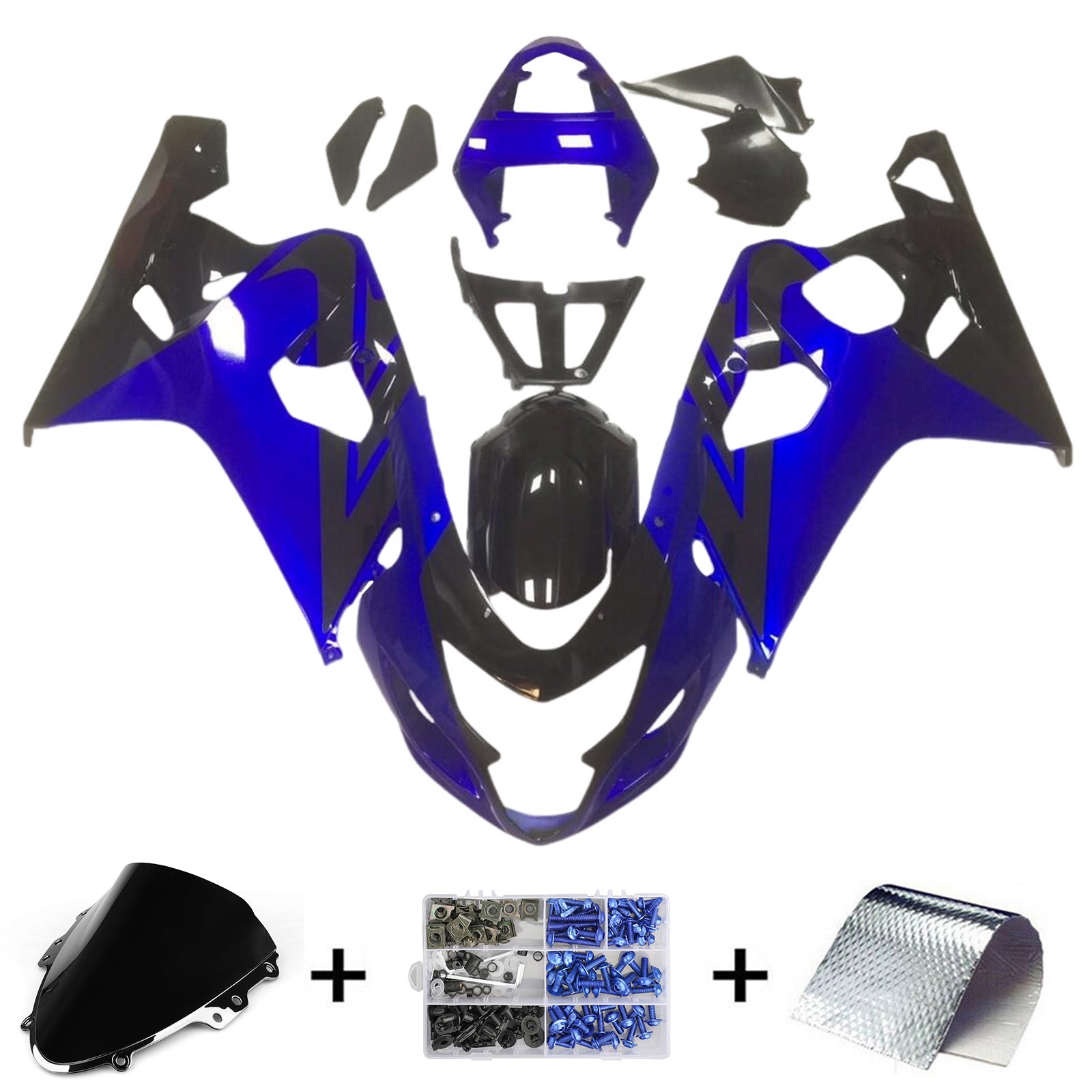 Aموتوبارت سوزوكي GSXR 600/750 2004-2005 K4 الهدايا المجمعة هيكل السيارة البلاستيك ABS