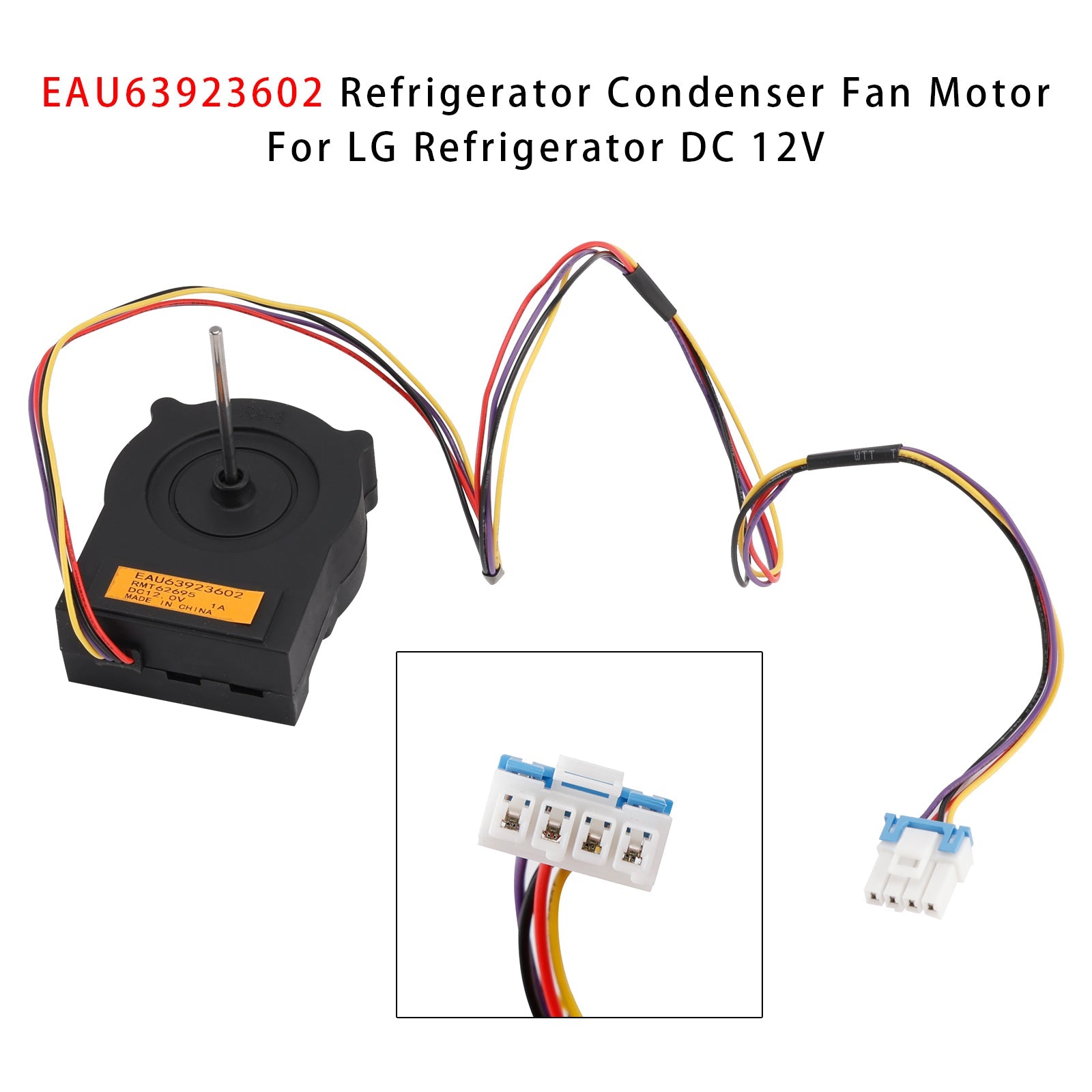 EAU63923602 Refrigerator Condenser Fan Motor For LG Refrigerator DC 12V