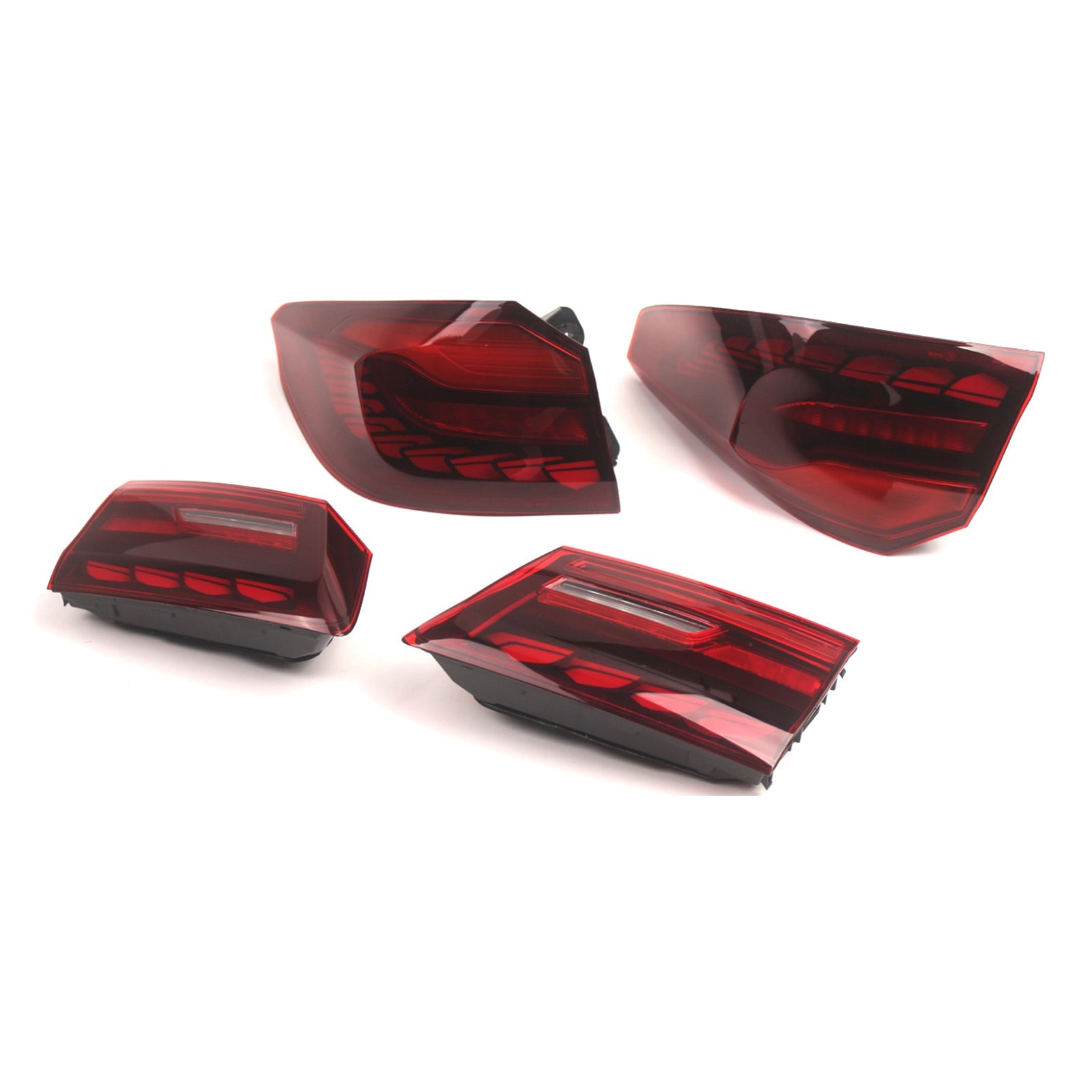 2018-2020 BMW 5 Series G30 G38 L&R Red LED Tail Lights Rear Lamp Assembly