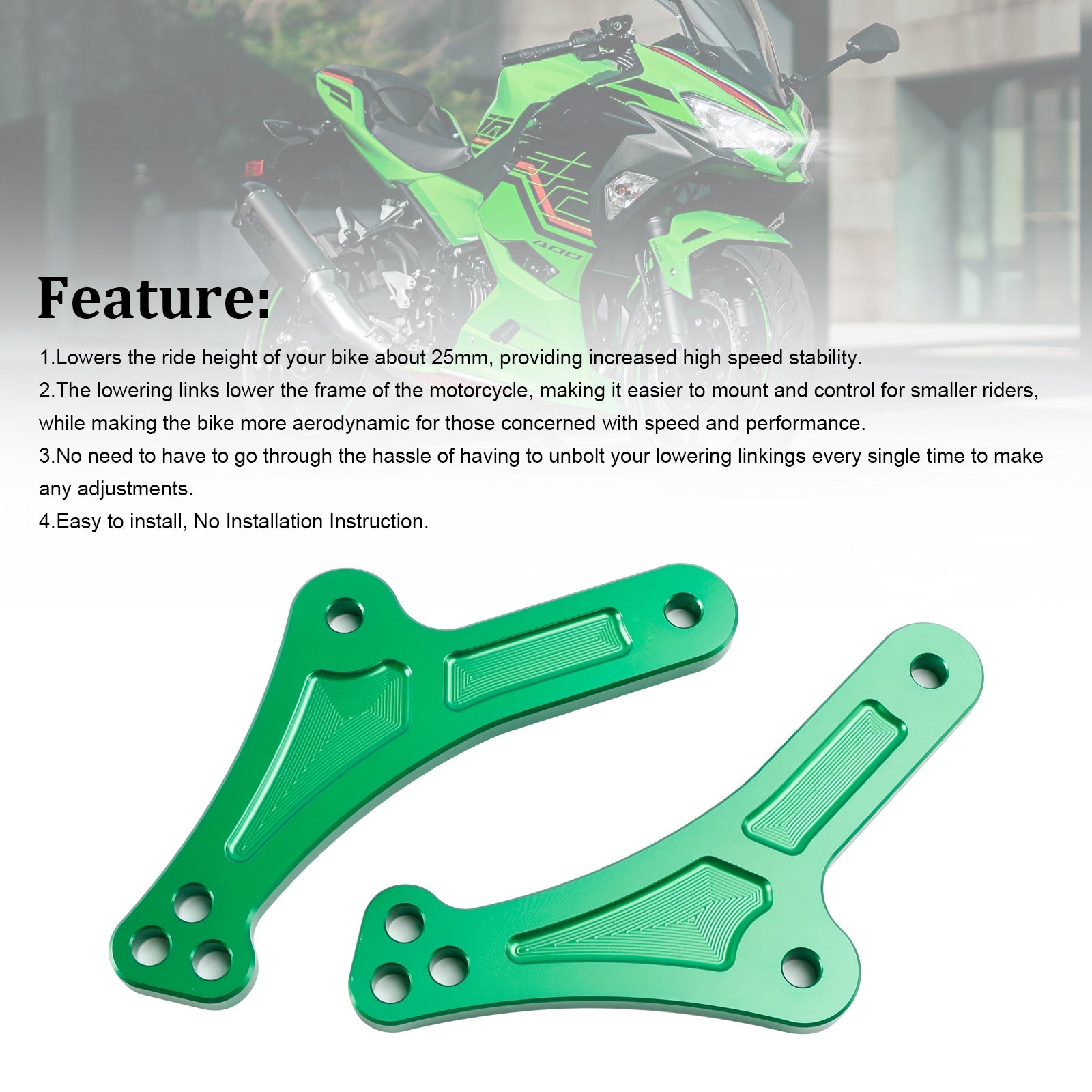 2023-2024 kawasaki ZX-25R Adjustable Lower Suspension Links