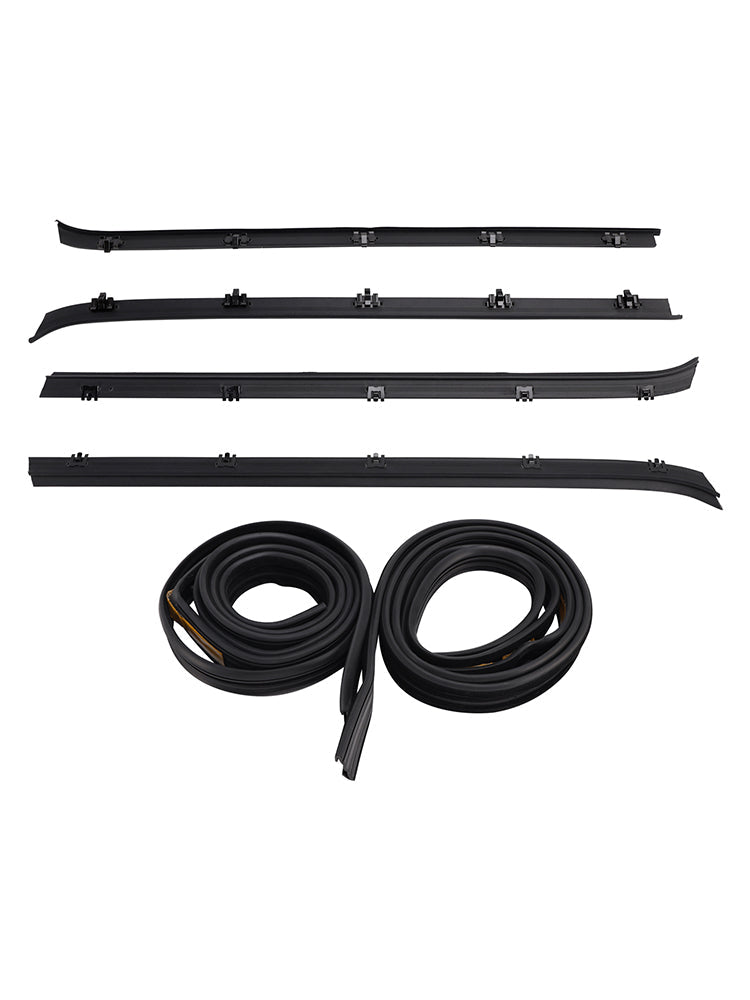 4PCS Car Window Weatherstrip+2 Seals For GMC C1500 C2500 C3500 K1500 K2500 K3500
