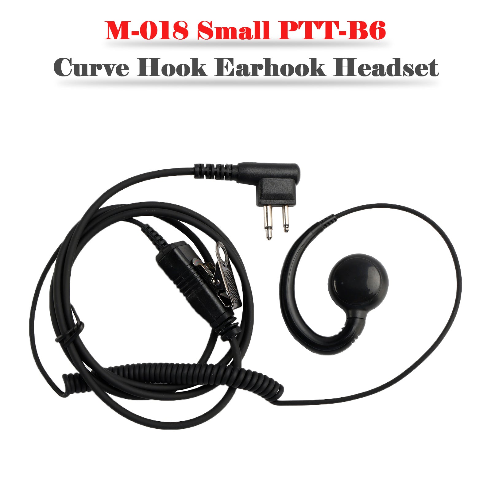 M-018 Small PTT-B6 Curve Hook Earhook Headset For GP2100 CP040 SP21 PRO2150 P080