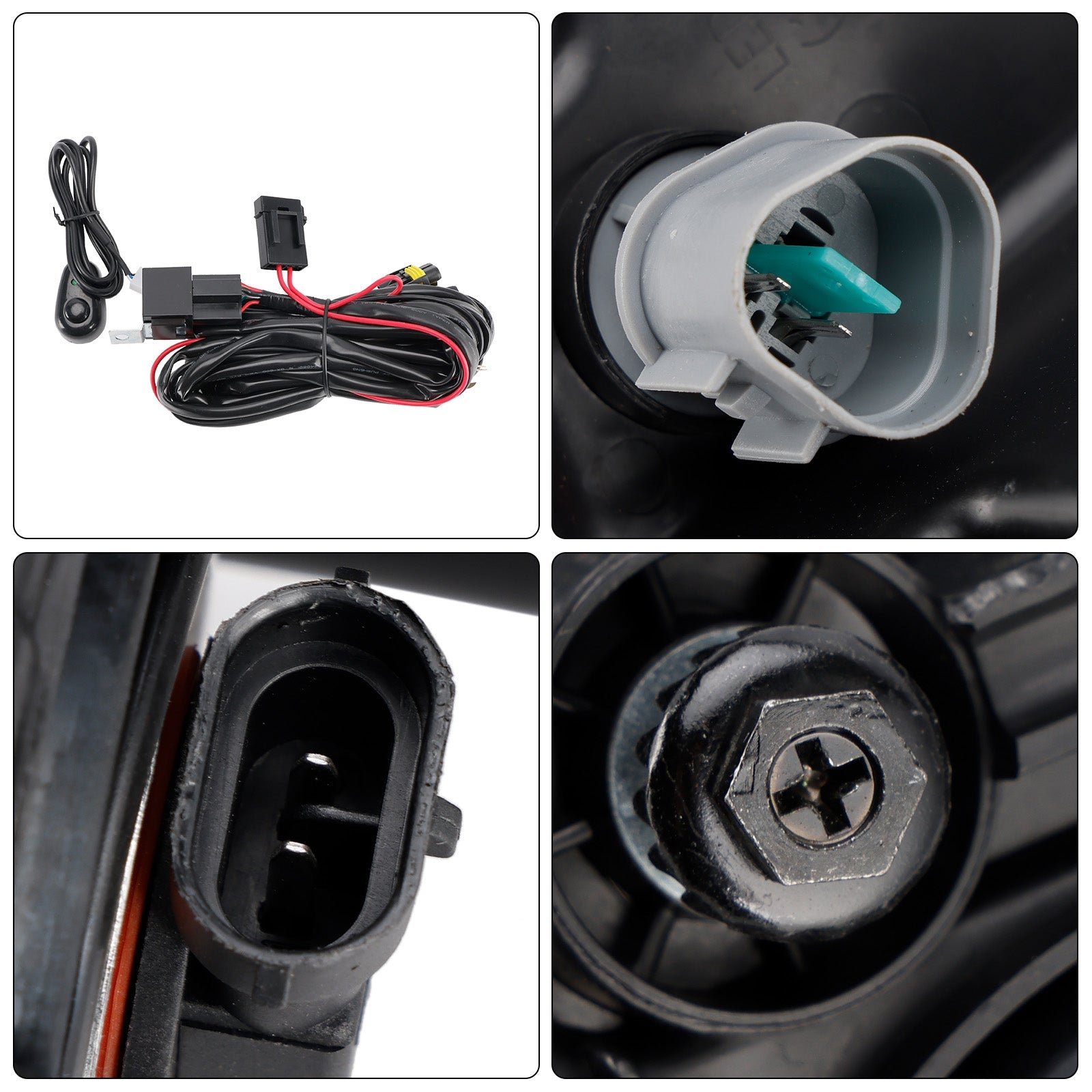 2016-2018 Hyundai Tucson LED Fog Lights Front Bumper Lamps with DRL 86525-D3200 5000K-7000K