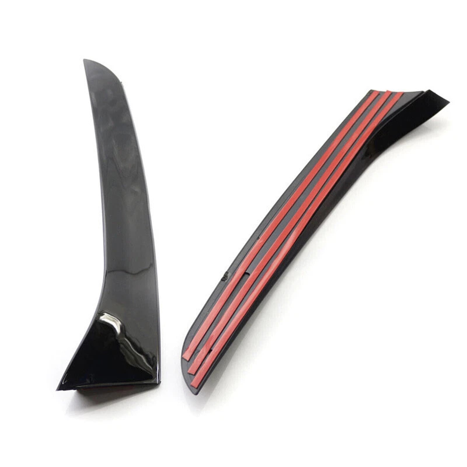 Gloss Black Pair Rear Window Side Wing Spoiler For VW Passat B7 Wagon 11-15