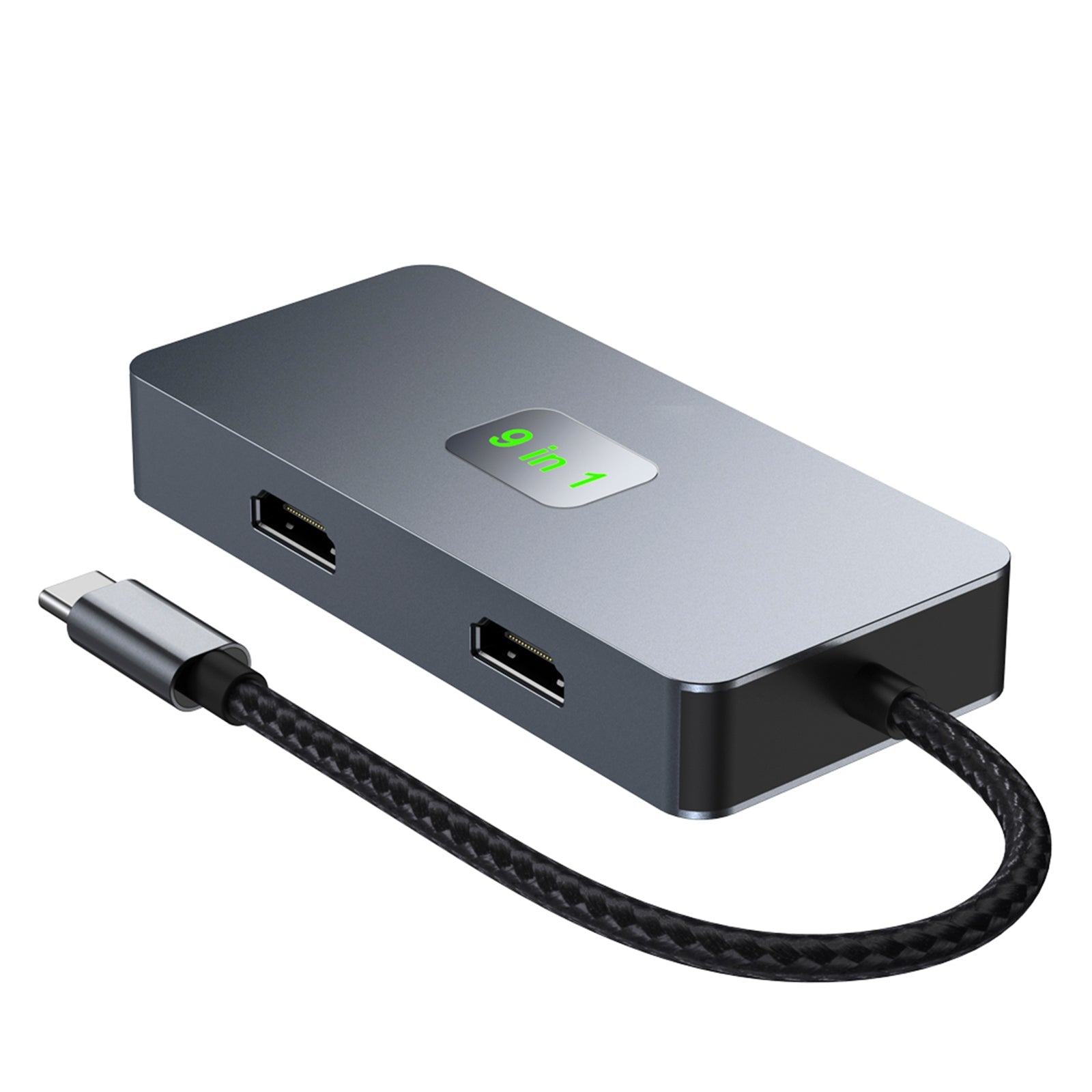 9 in 1 TYPE-C to RJ45(Gigabit)+USB3.0*3+HDMI+USB-CS Data+PD100W+SD/TF iPad Pro