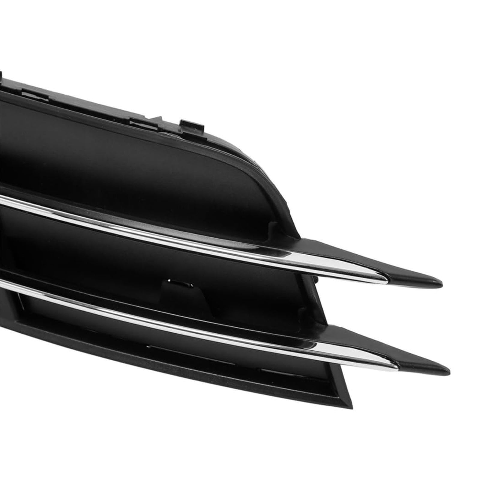 1 Pair Front Bumper Fog Light Grill Cover Bezel For Audi A6 C7 2011-2014