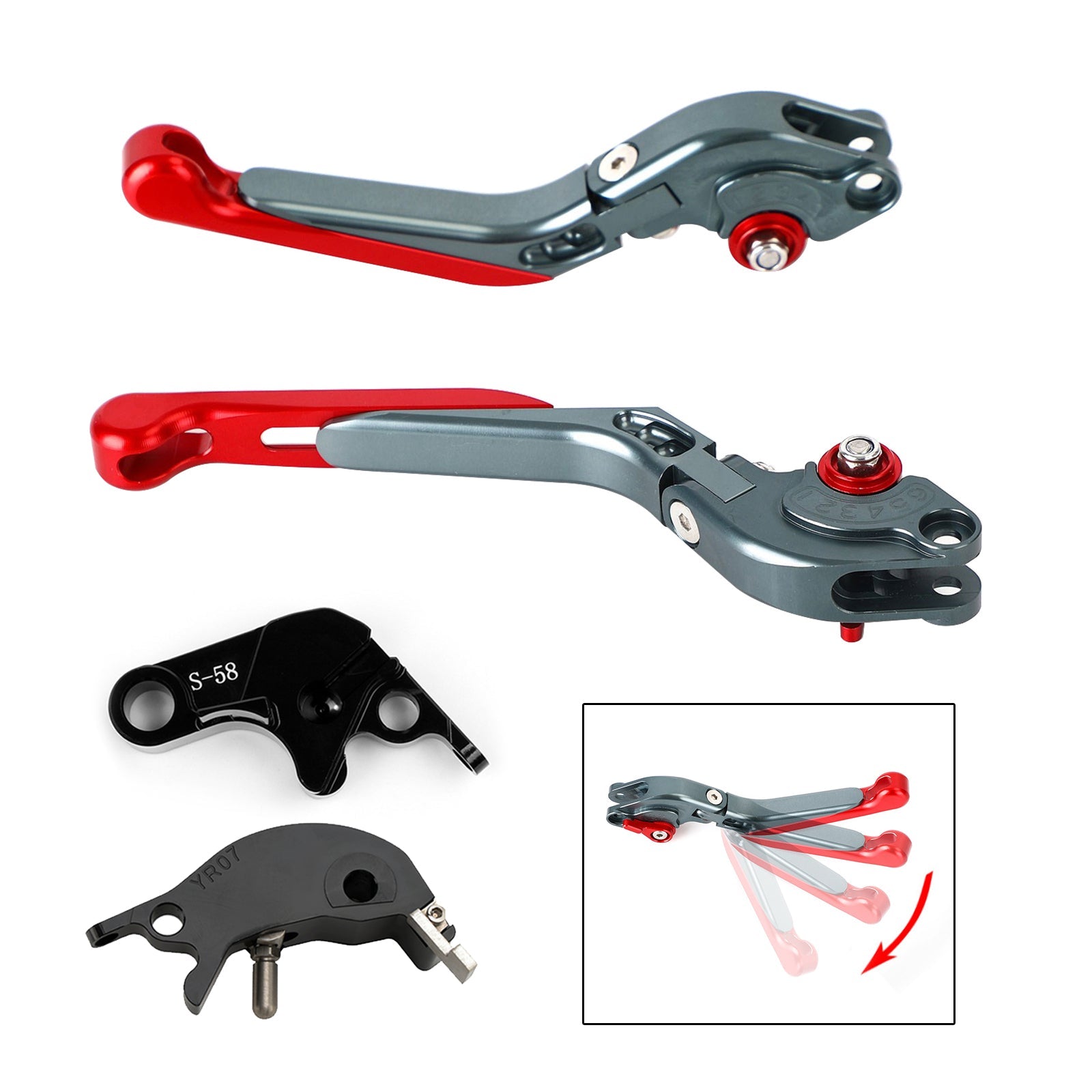 Adjustable Clutch Brake Lever fit for YAMAHA YZF R7 MT-10/SP FZ-10/SP 2022-23