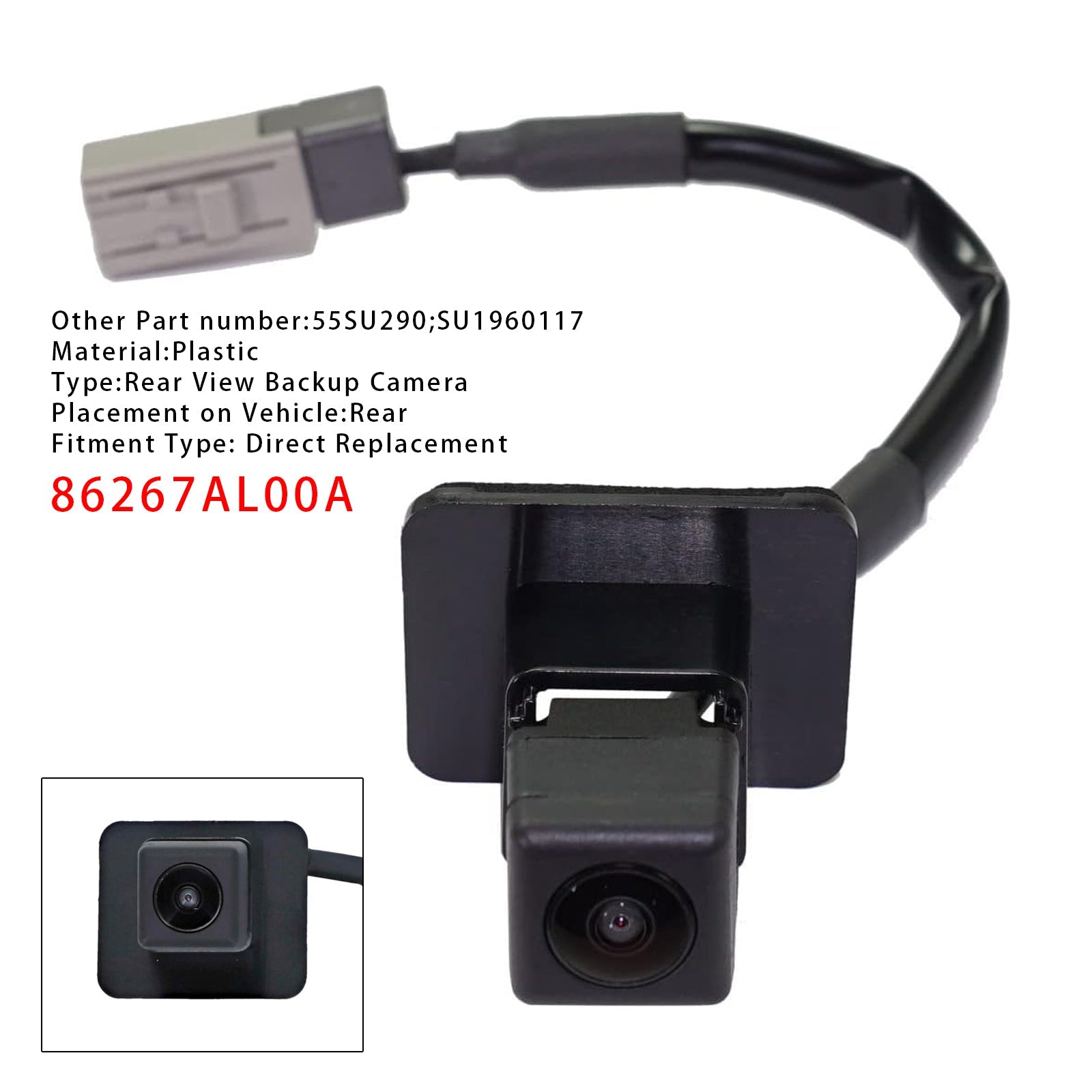 2015-2019 Subaru Outback Rear Reverse Backup Camera Park Assist 86267AL00A