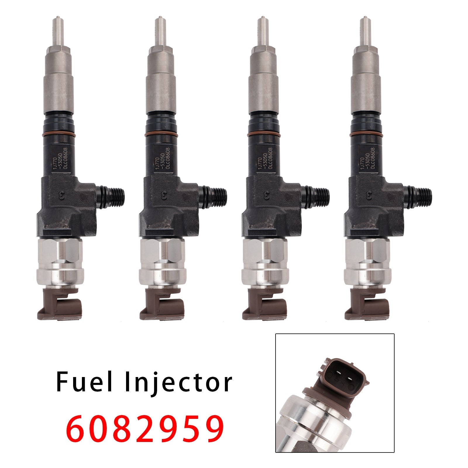 Fit For Caterpillar CAT Compact Wheel Loader 906M 907M 908M 4PCS Fuel Injector C3.3B Engine 6082959