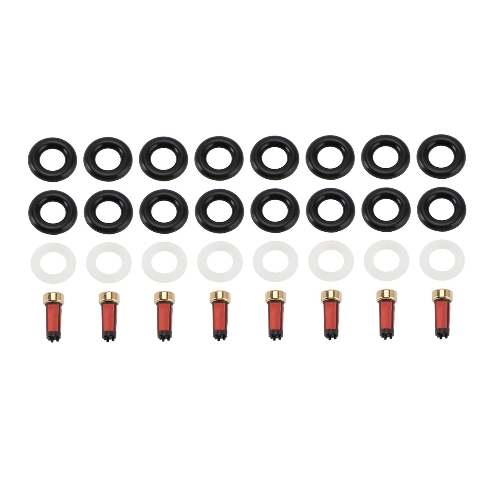 8PCS Fuel Injector Service Kit O-Ring 0280156101 Fit Porsche Cayenne S 4.5L